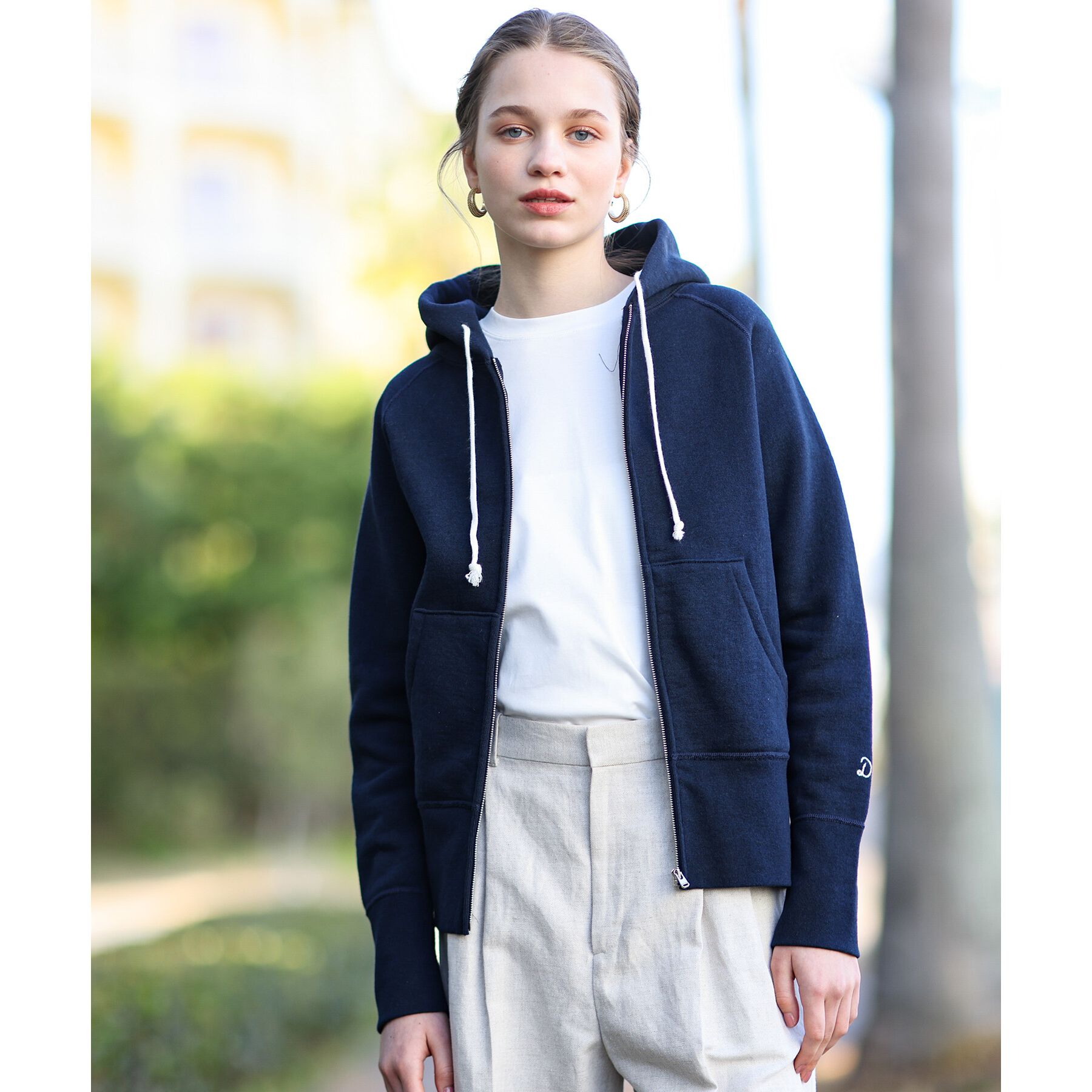 DRESSTERIOR「デキシー吊裏毛ジップアップパーカ」|パーカー|