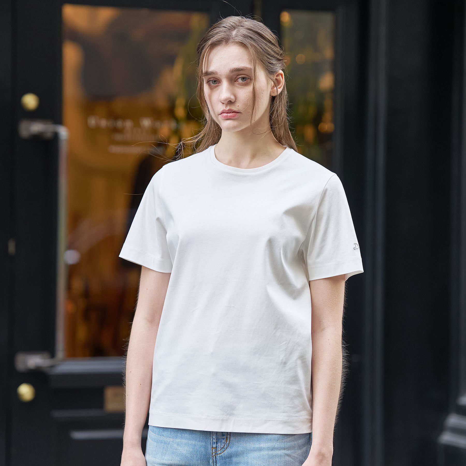 DRESSTERIOR「【接触冷感／抗菌防臭／消臭】アイスクリアコットンTシャツ」|Tシャツ・カットソー|
