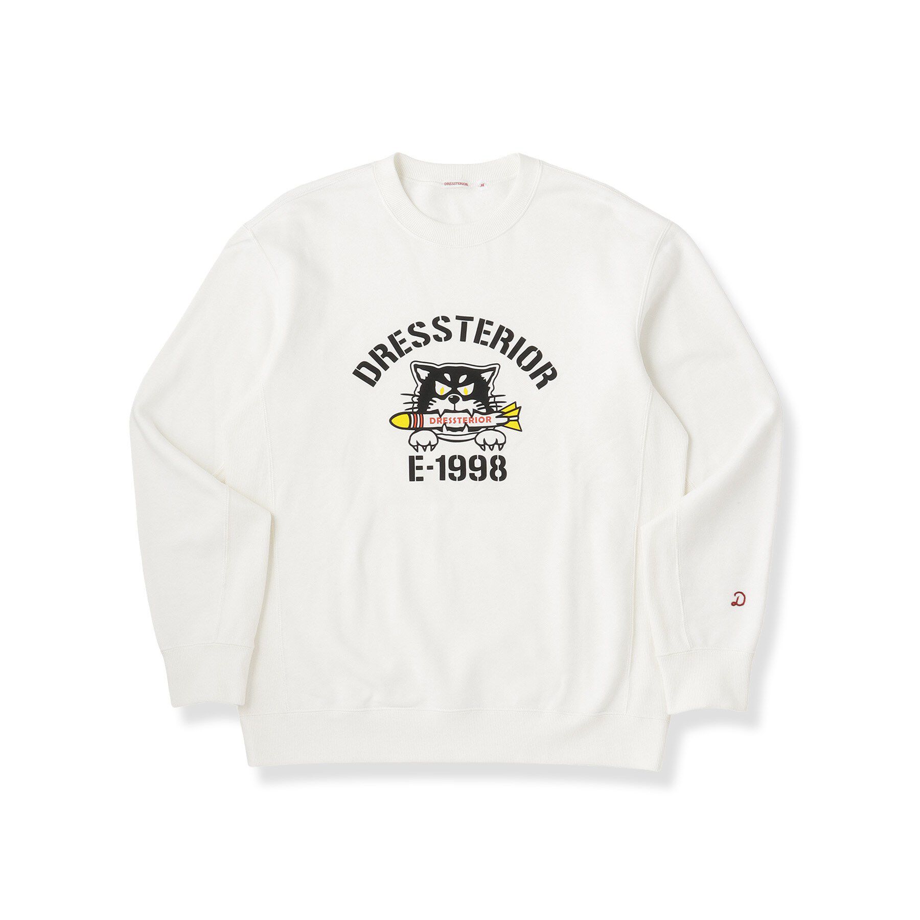 DRESSTERIOR「ミサイルキャット 裏起毛スウェットクルーネックTシャツ」|Tシャツ・カットソー|