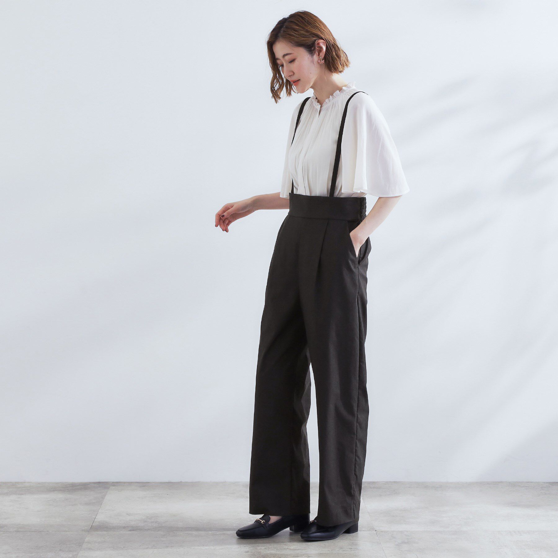 grove「【2WAY】ハイパーストレッチストラップパンツ」|その他|