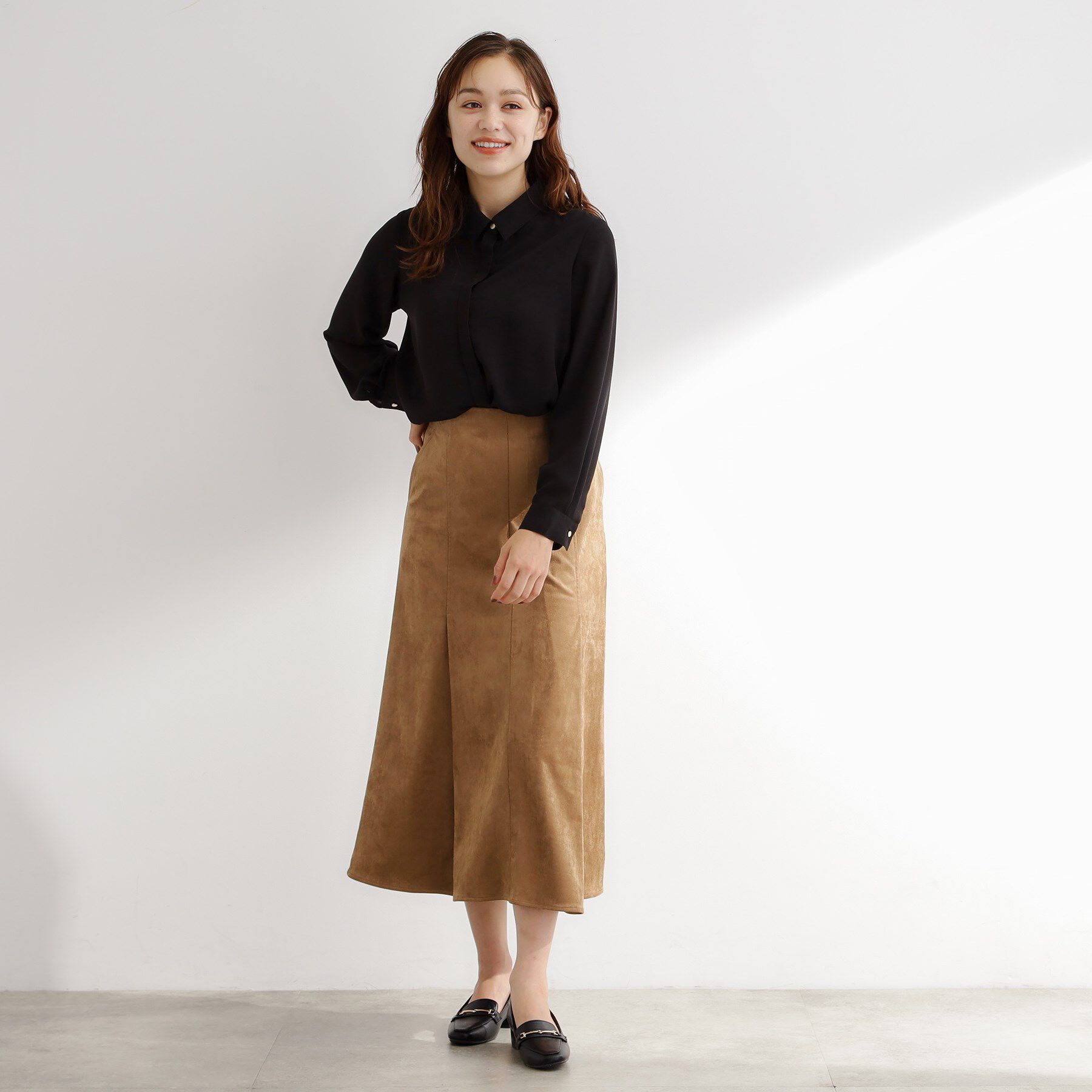 grove「リーフ刺繍スパンコールベスト＆ブラウスセット」|シャツ・ブラウス|