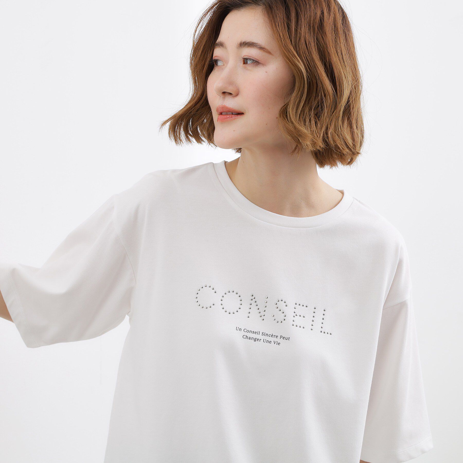 grove「【UVカット/接触冷感】プリントアソート5分袖Tシャツ」|Tシャツ・カットソー|
