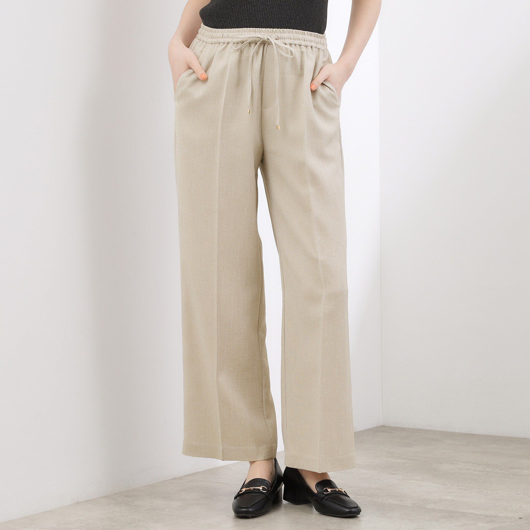 grove「高評価！【カセット服】リネンライクソフトフレアパンツ」|その他|