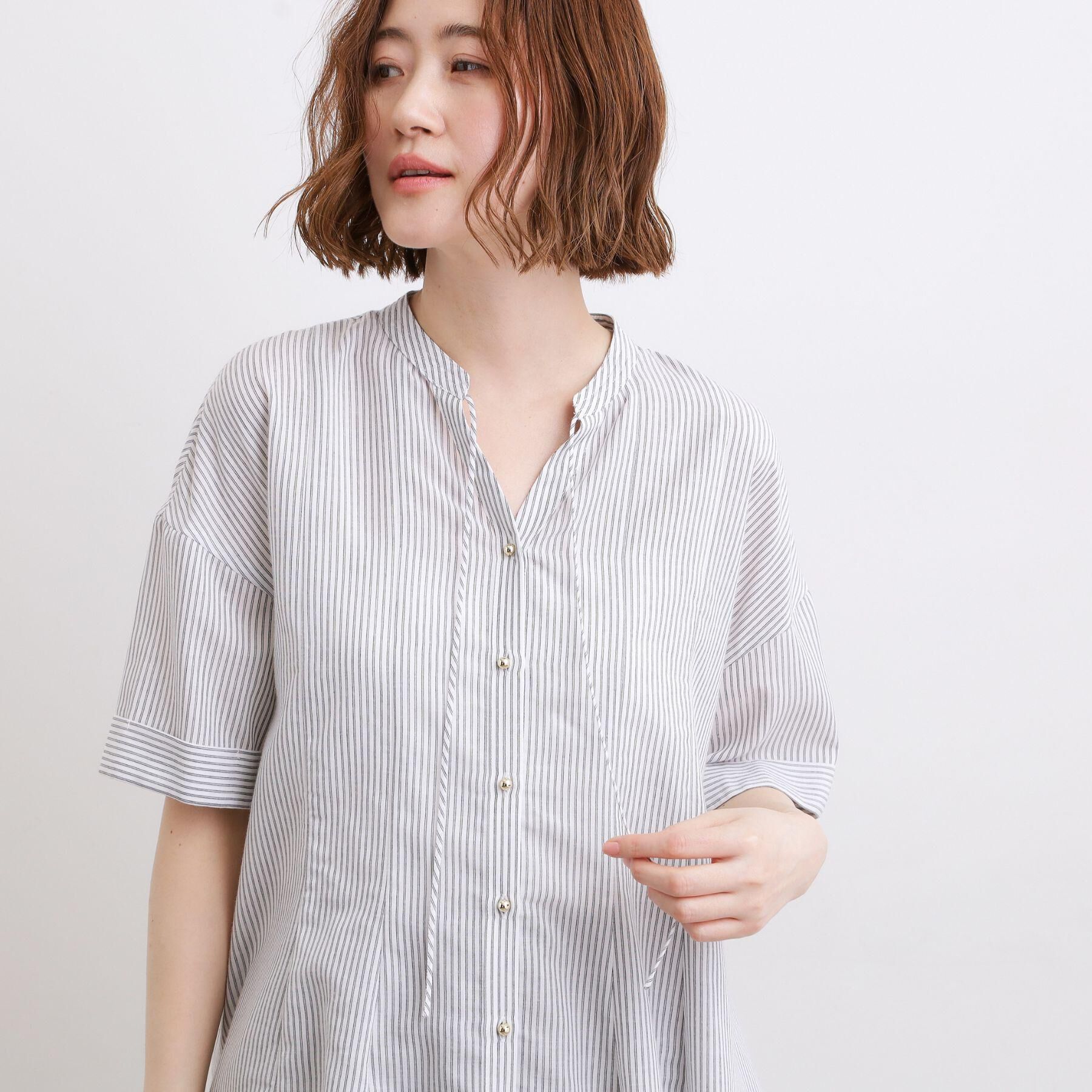 grove「【洗濯機OK】さらっと軽やか、フレアシャツ」|シャツ・ブラウス|