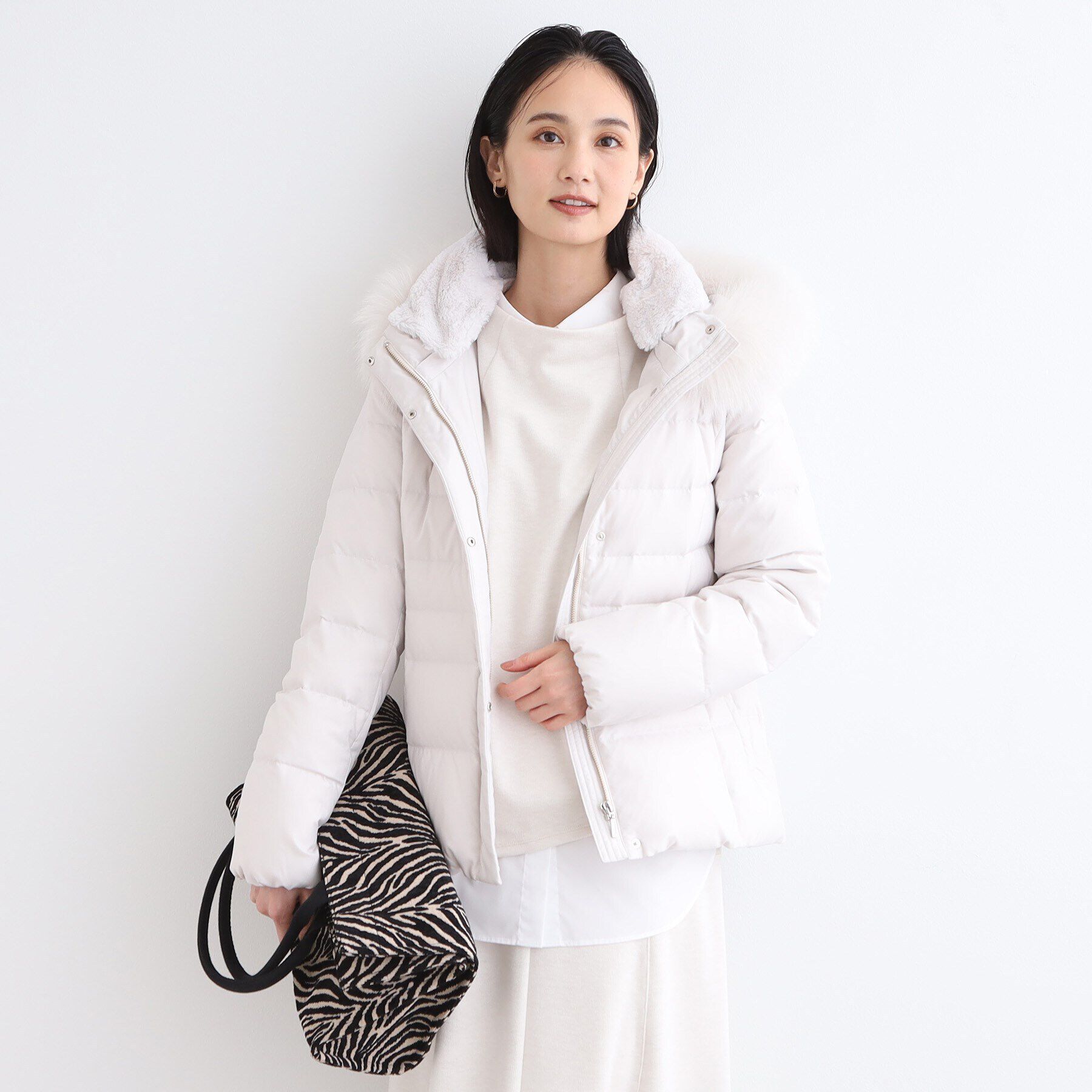 INDIVI「【名品／撥水／抗菌防臭】ショート リサイクルダウンコート」|ダウン|