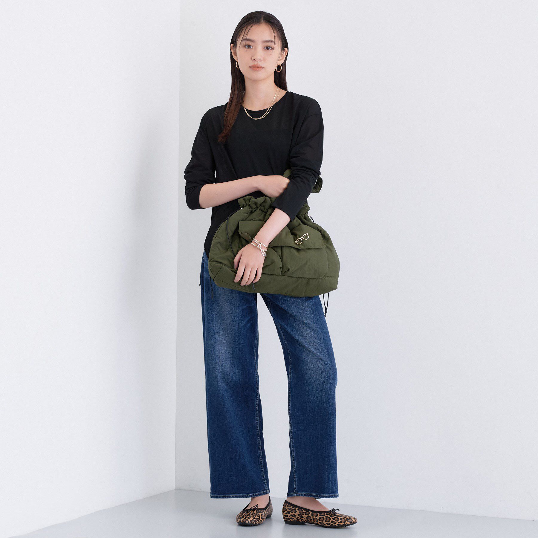INDIVI「ストレッチシアーロングTシャツ」|Tシャツ・カットソー|