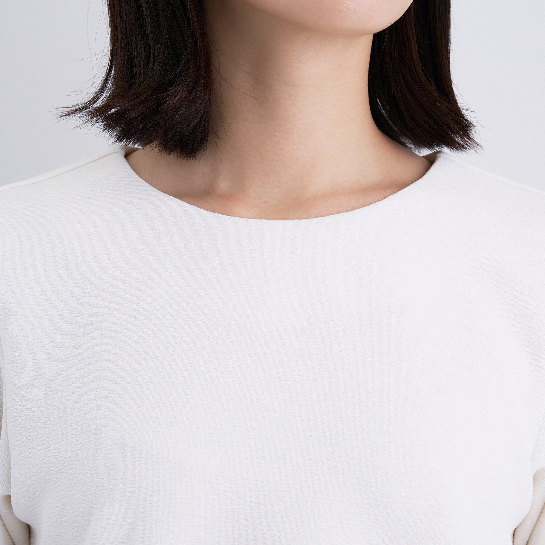 INDIVI「【SETUP可能／袖コンシャス】ダンボールジャージトップス」|Tシャツ・カットソー|