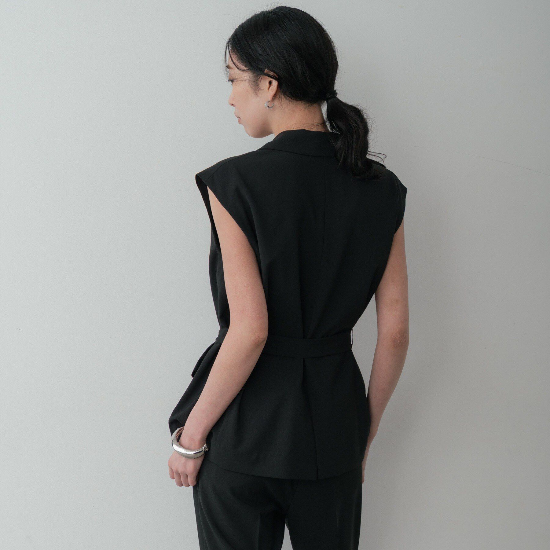 GALLEST「Comfy SET UP｜ベルテッドジレ【セットアップ対応／通勤／カセット服／接触冷感／UVカット】」|ベスト・ジレ|