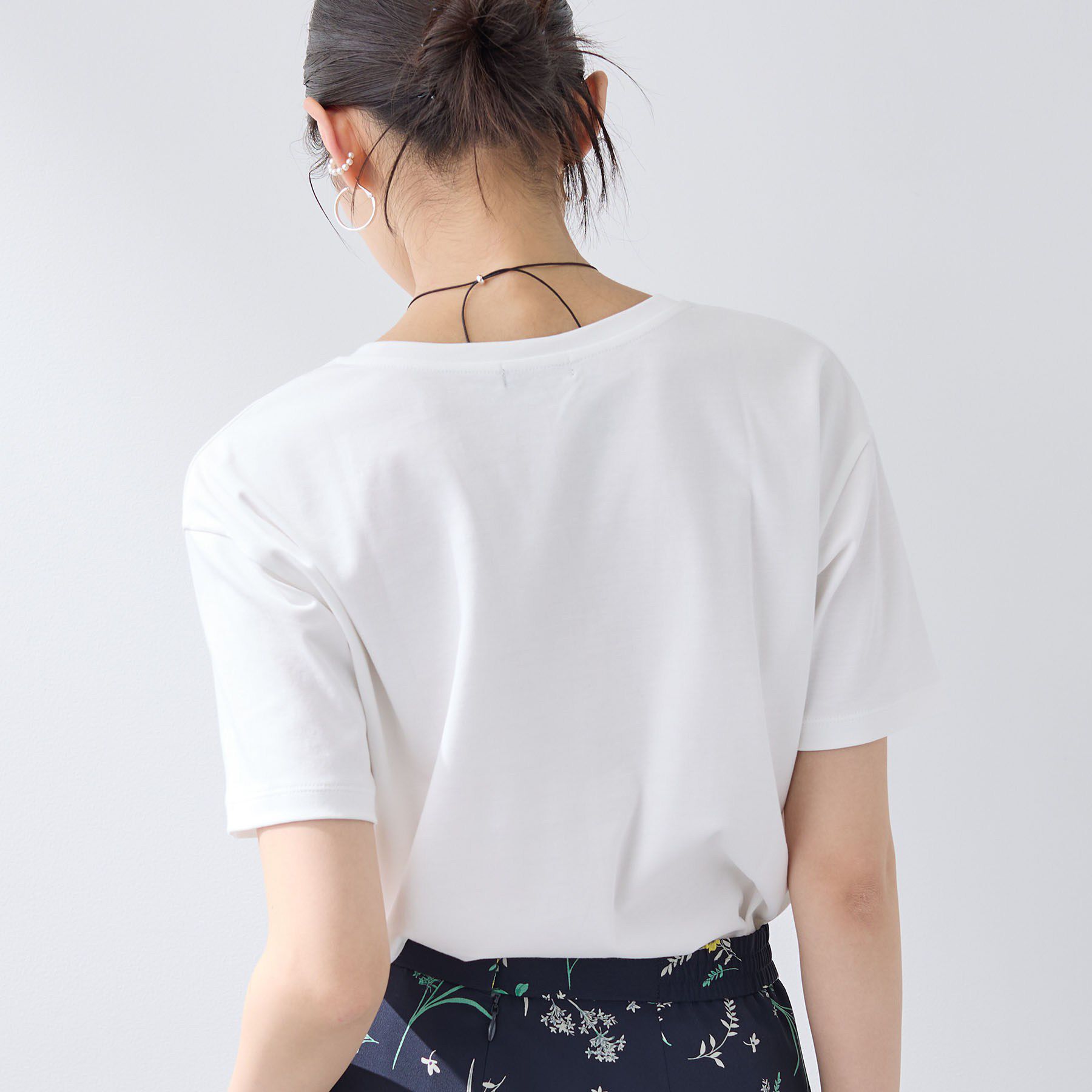 INDIVI「【UVケア／選べるグラフィック】スムースジャージTシャツ」|Tシャツ・カットソー|