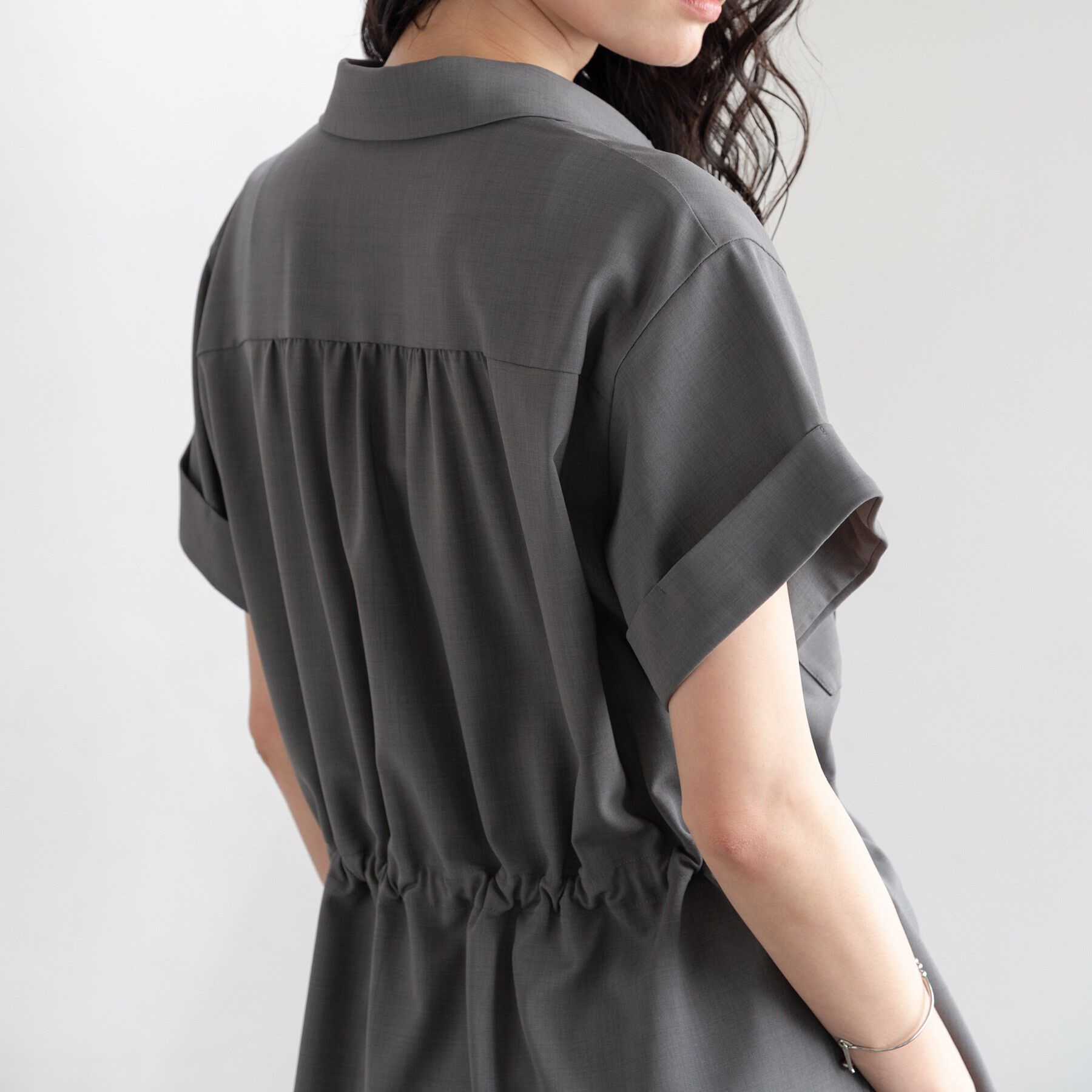 GALLEST「Comfy SET UP｜サファリシャツ【セットアップ対応／通勤／カセット服／接触冷感／UVカット】」|シャツ・ブラウス|