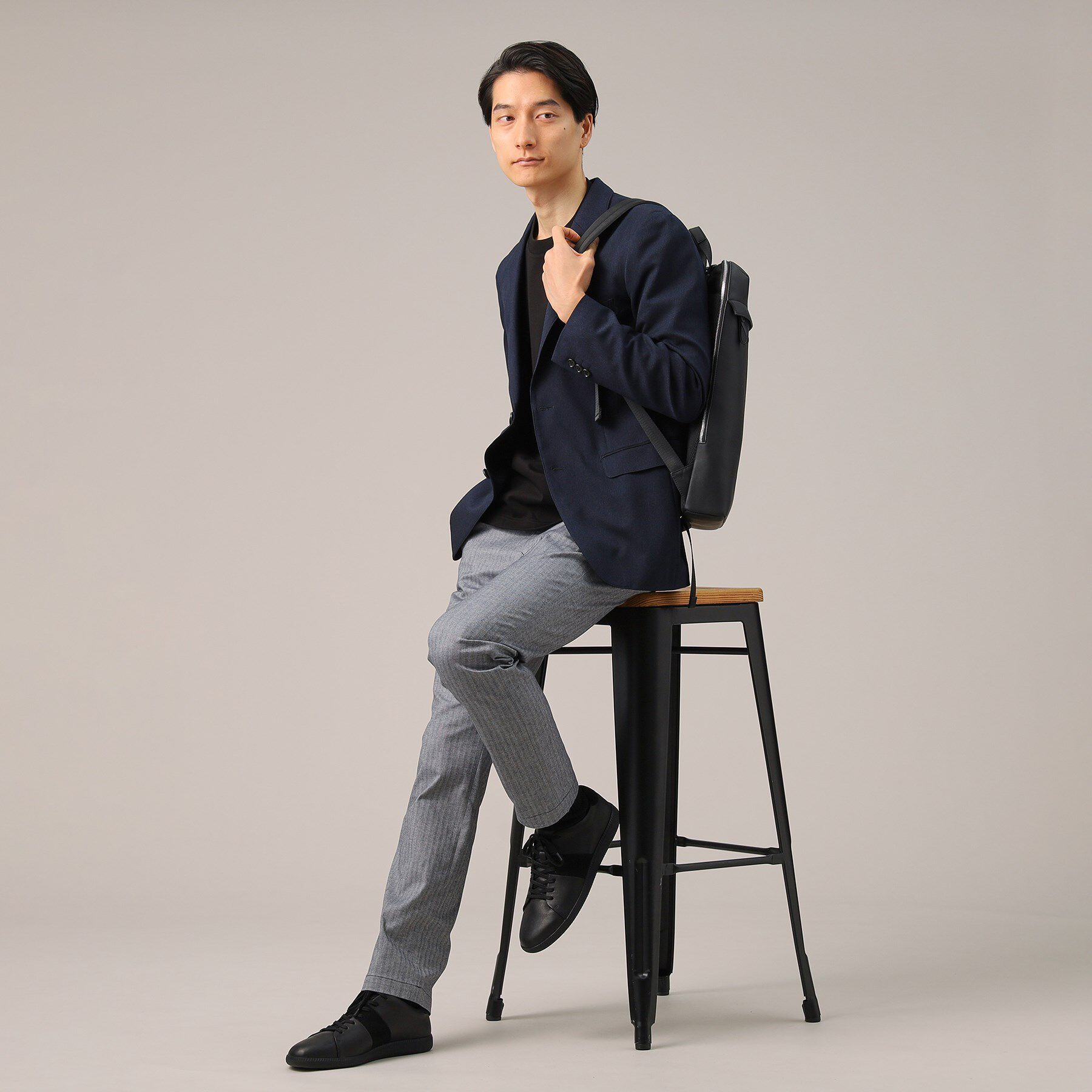 TAKEO KIKUCHI「【Made in JAPAN】播州織 ヘリンボン ストレート パンツ」|その他|