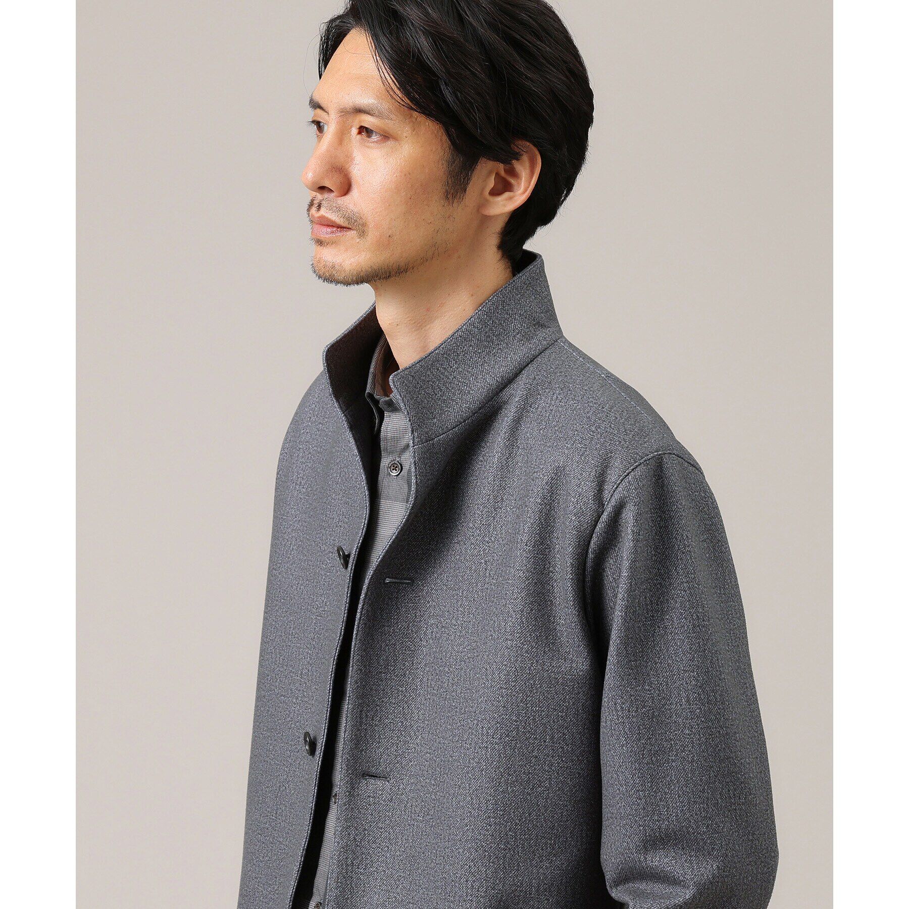 TAKEO KIKUCHI「【DOWN FABRIC】ダウンファブリック スタンドカラーブルゾン」|ブルゾン・スタジャン|