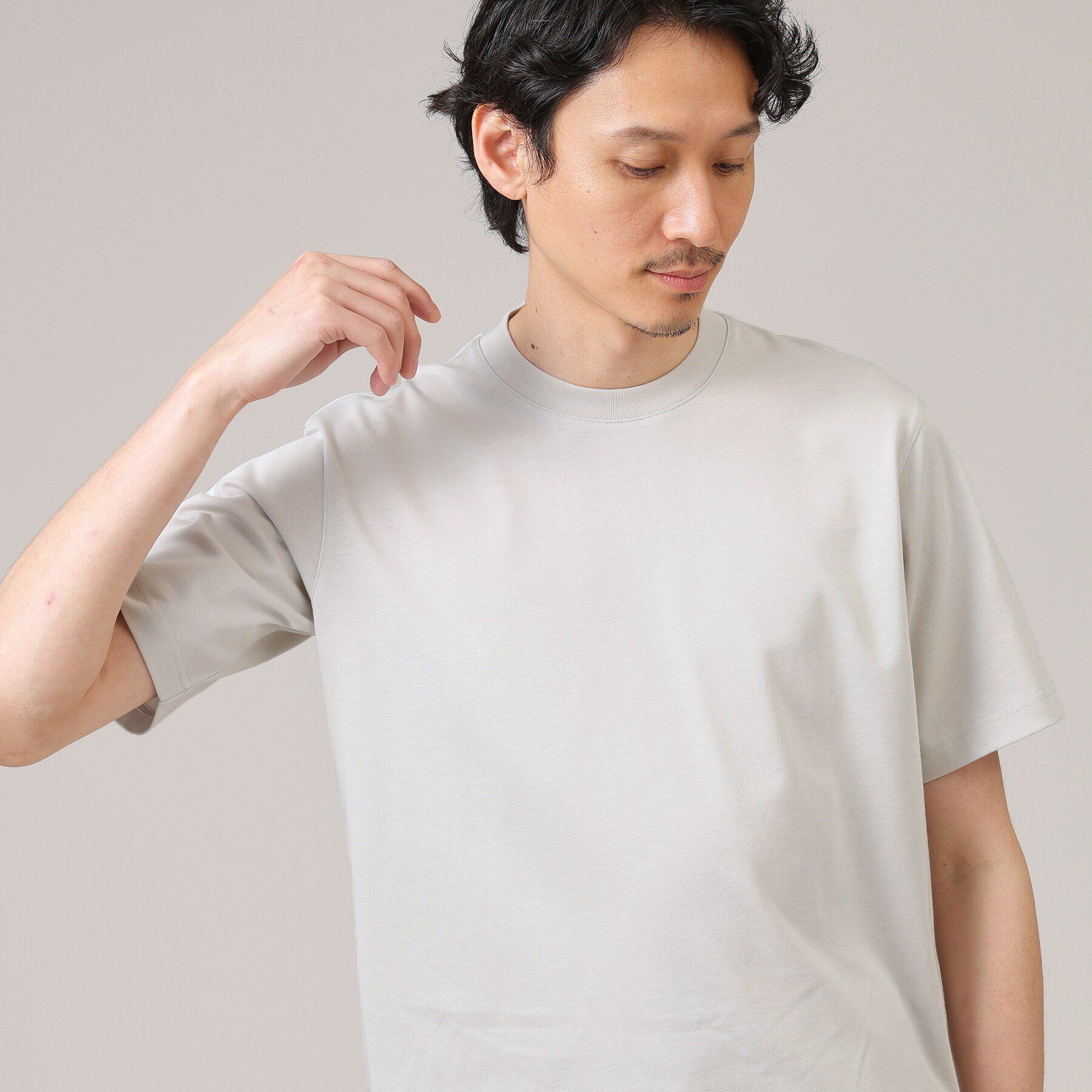 TAKEO KIKUCHI「【抗菌防臭】ジャケットインナー 半袖 カットソー」|Tシャツ・カットソー|
