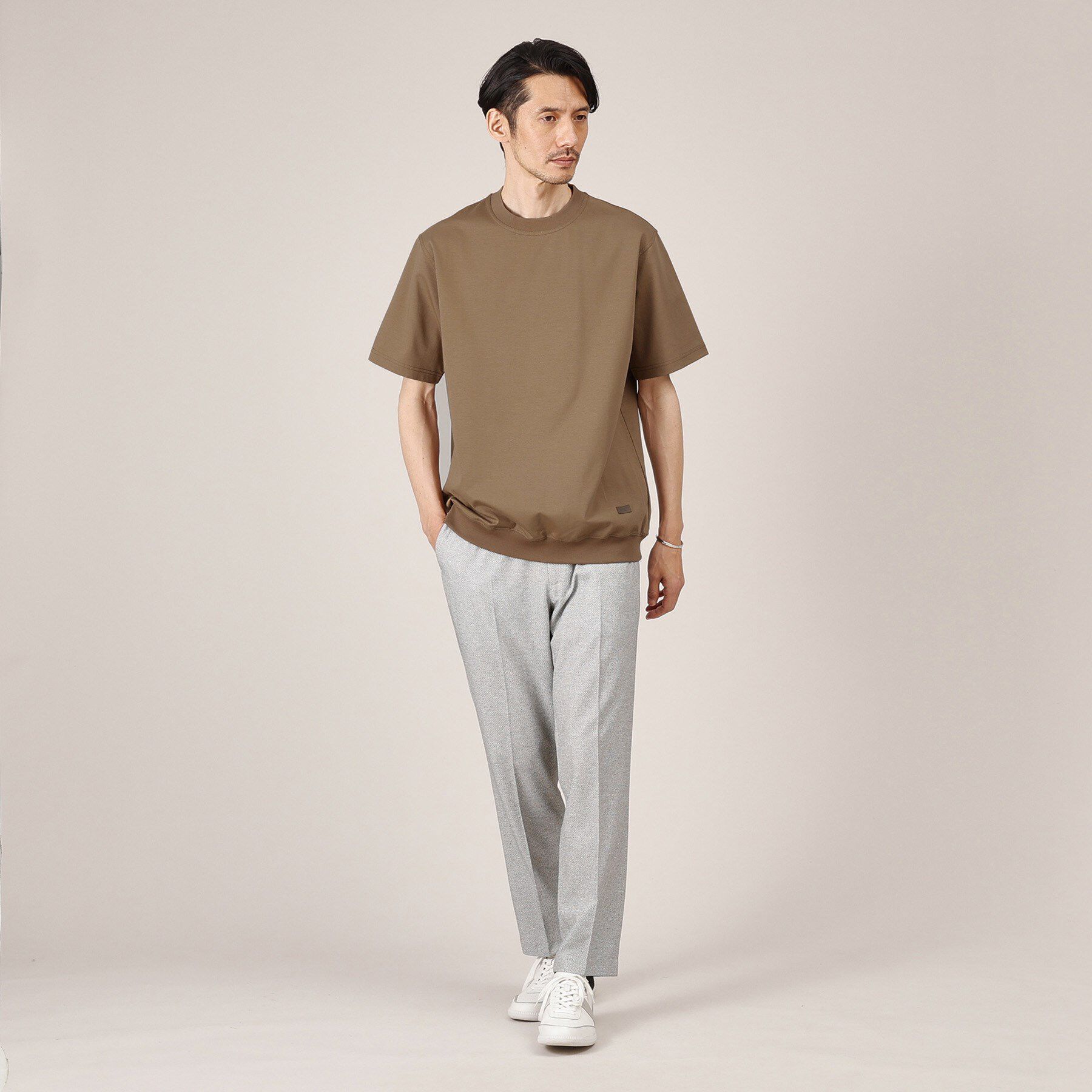TAKEO KIKUCHI「【抗菌防臭／5サイズ展開】ハイゲージポンチ Tシャツ」|Tシャツ・カットソー|