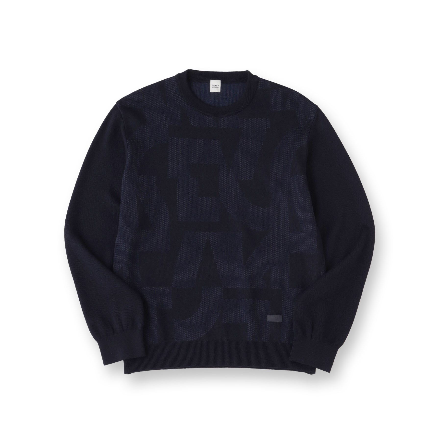 TAKEO KIKUCHI「【Made in JAPAN】ビッグチェック＆スライドパズル柄 ニット」|ニット・セーター|
