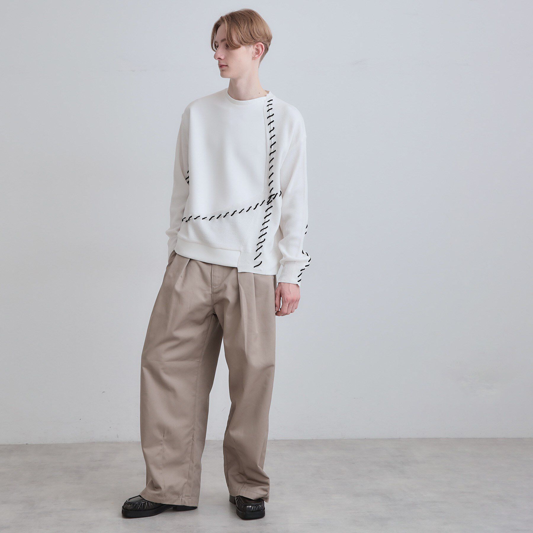 tk.TAKEO KIKUCHI「コードステッチダンボールカットソー」|Tシャツ・カットソー|