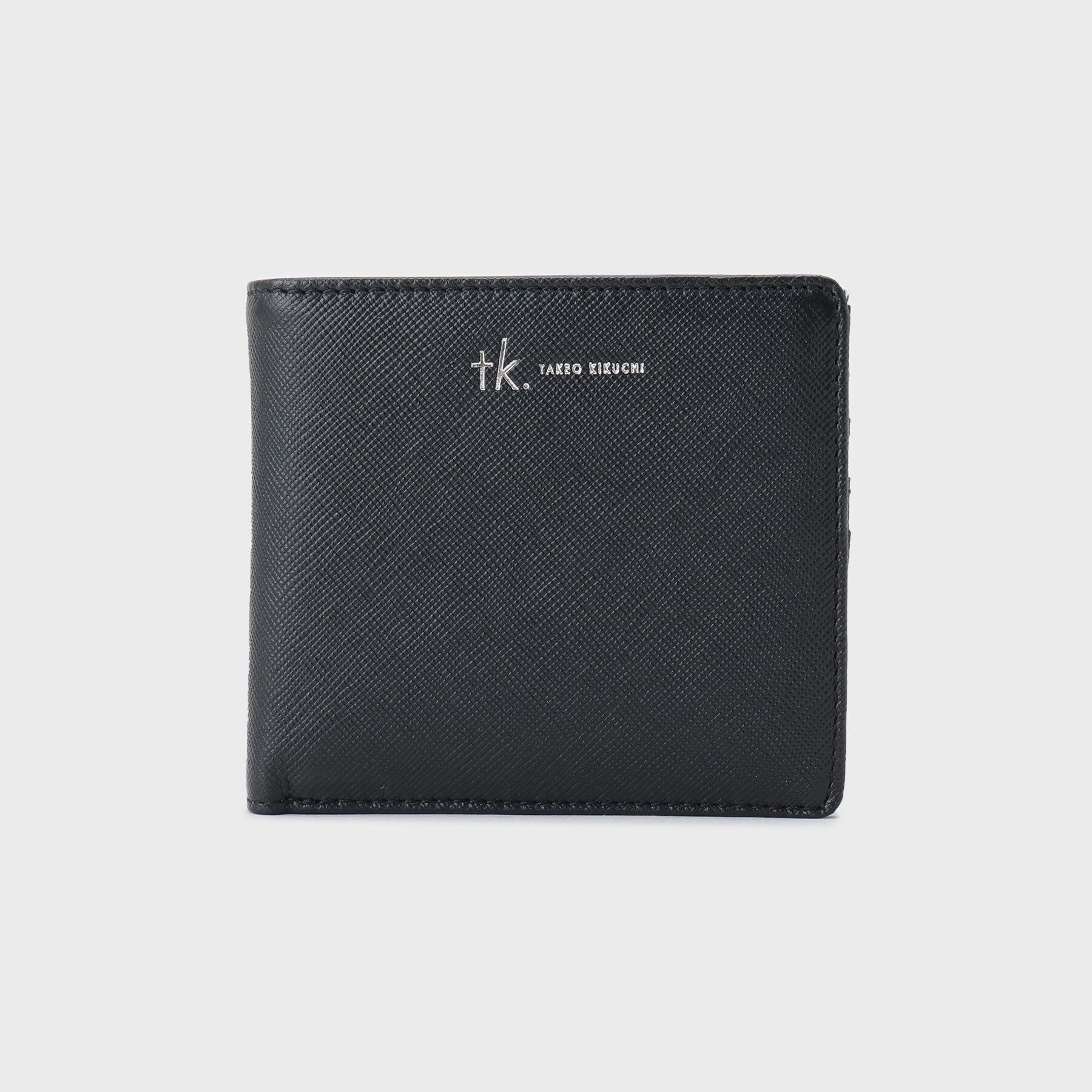 tk.TAKEO KIKUCHI「【牛革】サフィアーノ二つ折り財布」|財布|ブラック(019)