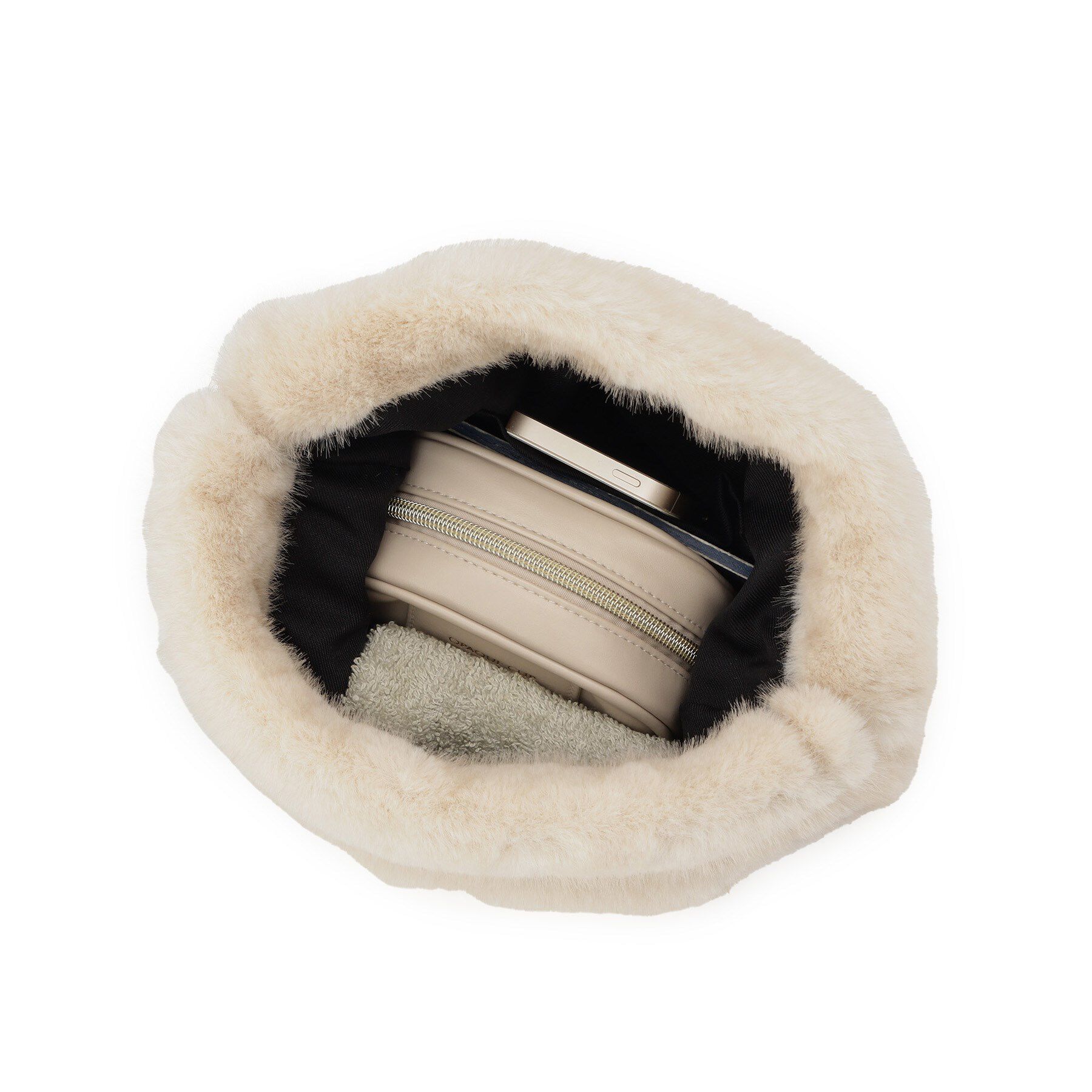 Couture broach「フェイクファーチェーンバッグ」|トートバッグ|
