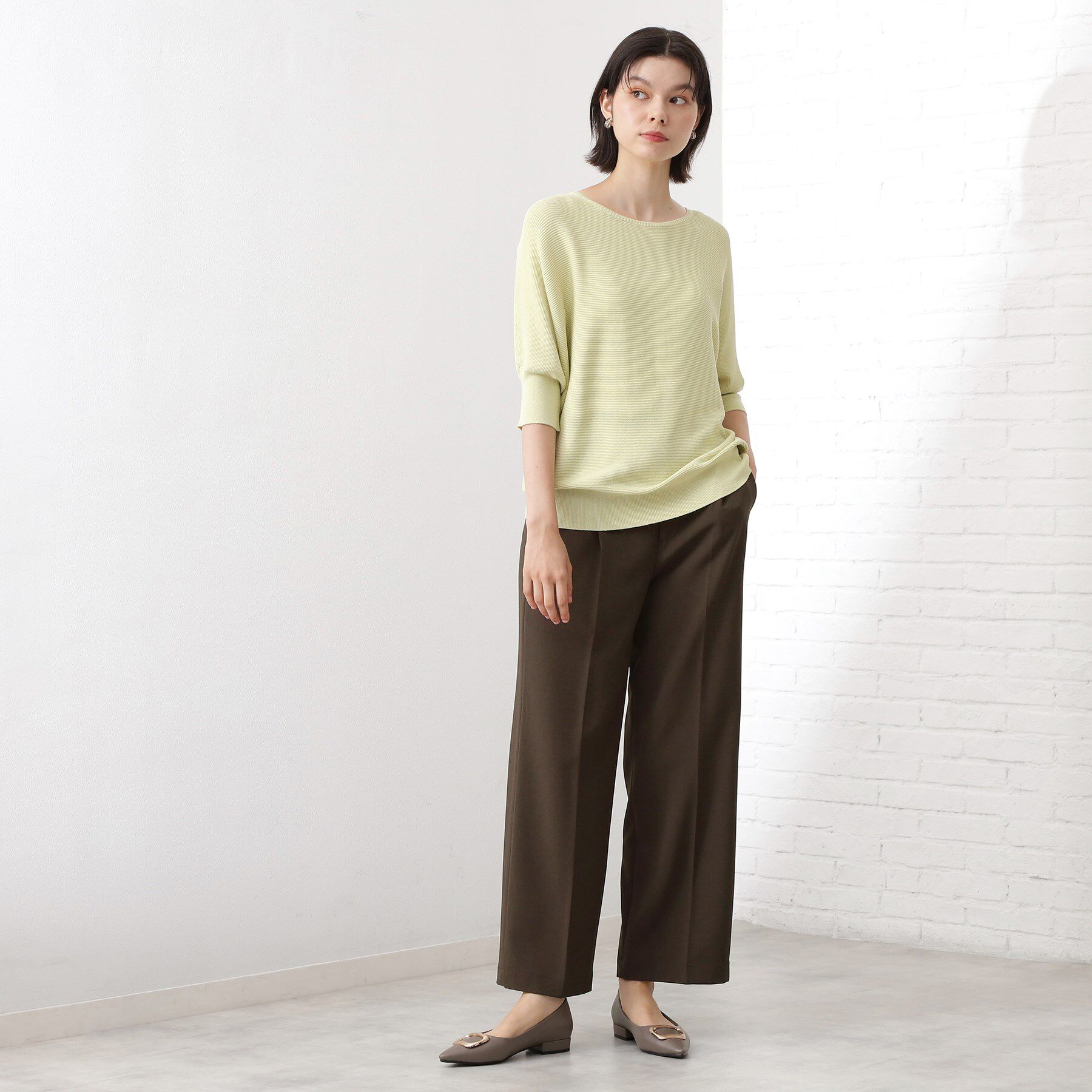 THE SHOP TK「【美脚見え】タックワイドパンツ【セットアップ可】」|その他|