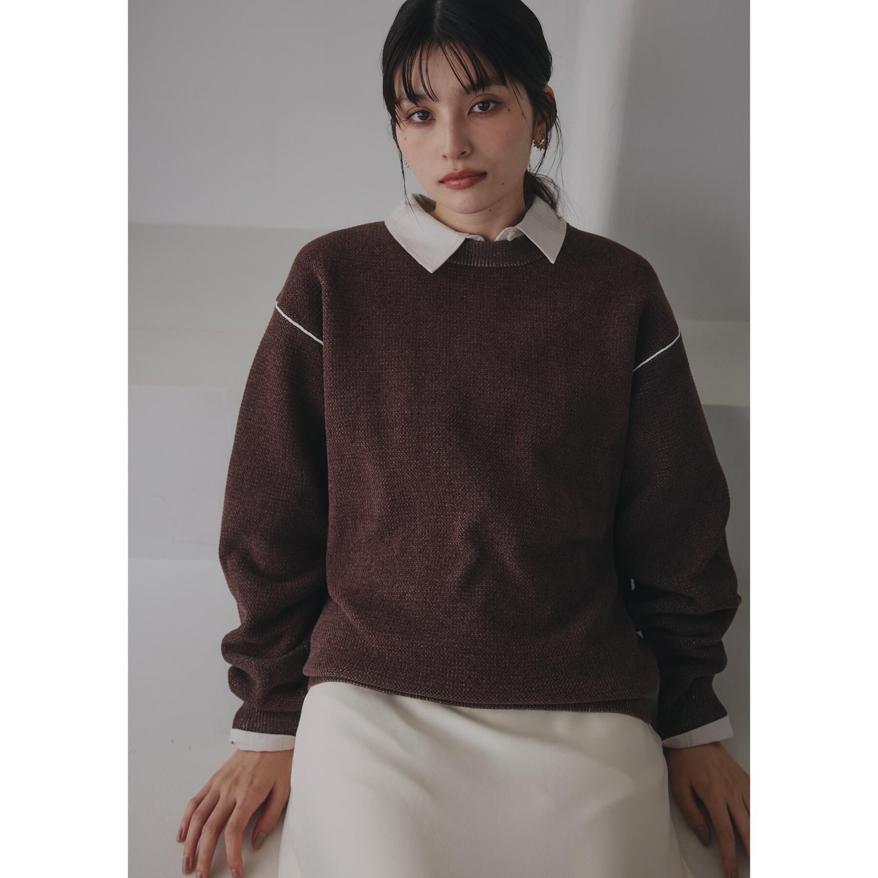 THE SHOP TK「【大人の上品カジュアルを叶える】ハグするニット 洗濯機OK／6色展開」|ニット・セーター|