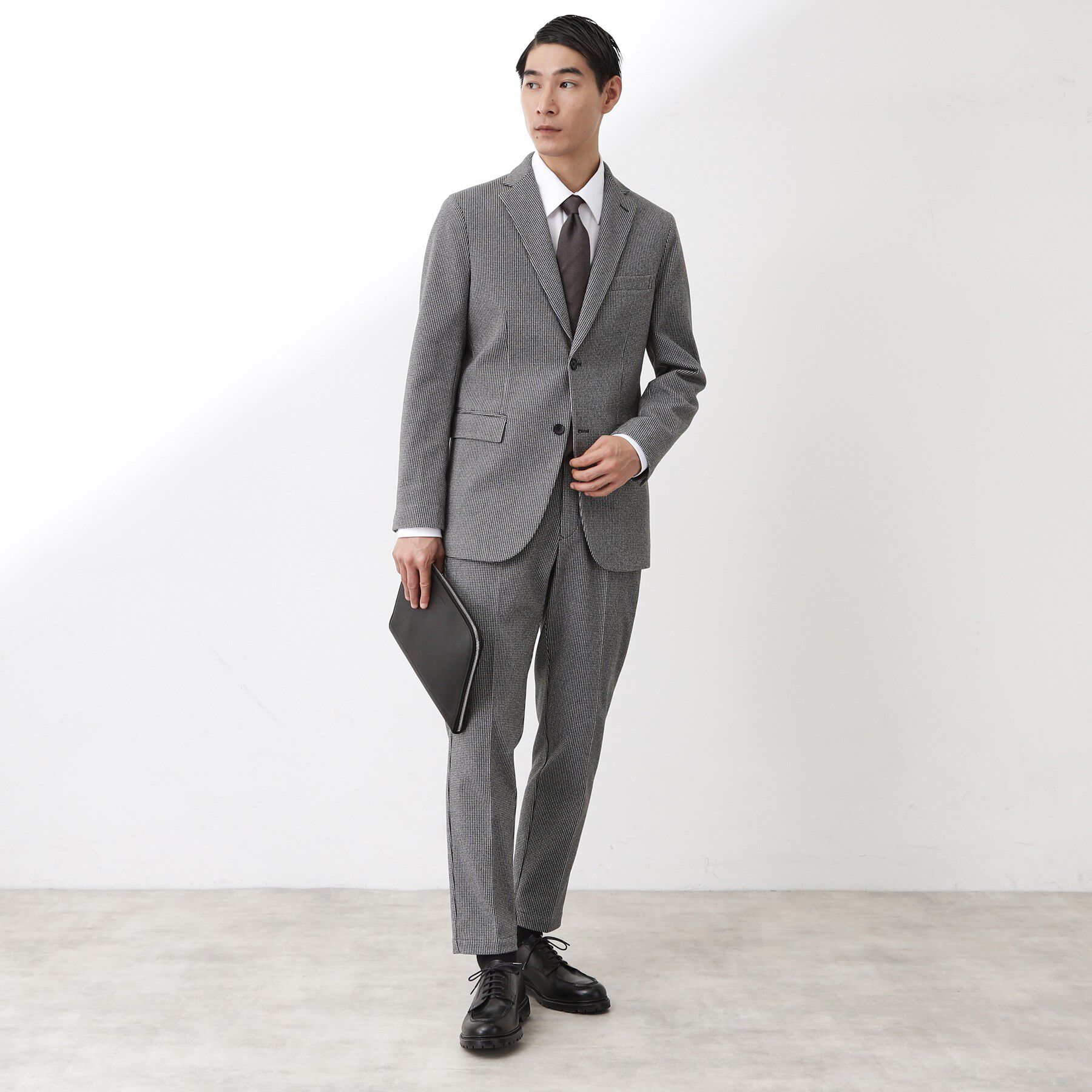 THE SHOP TK「ツイードライクジャージスラックス【セットアップ可／洗濯機OK】」|その他|
