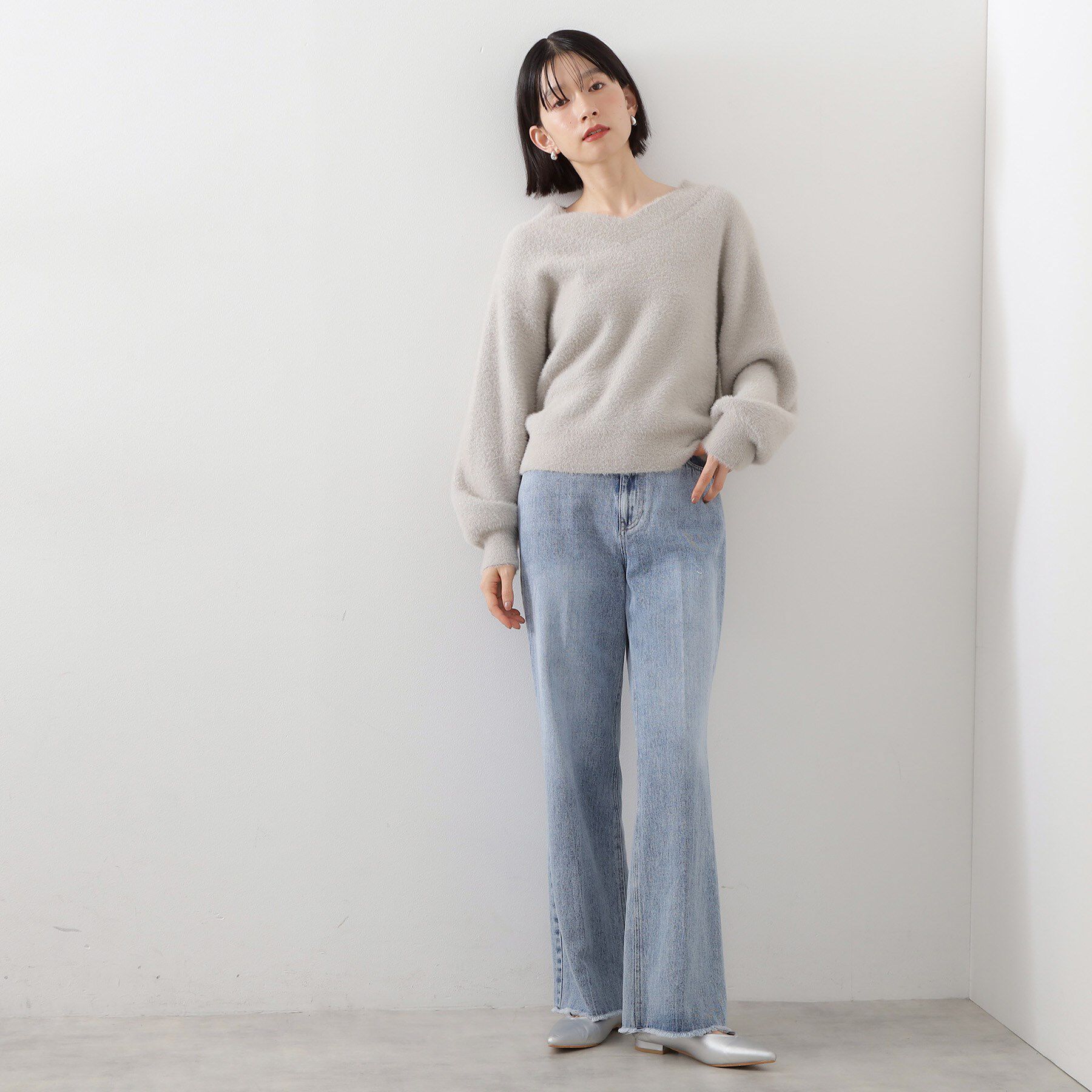 THE SHOP TK「【洗える】上品にきらめく フェザーラメニット」|ニット・セーター|