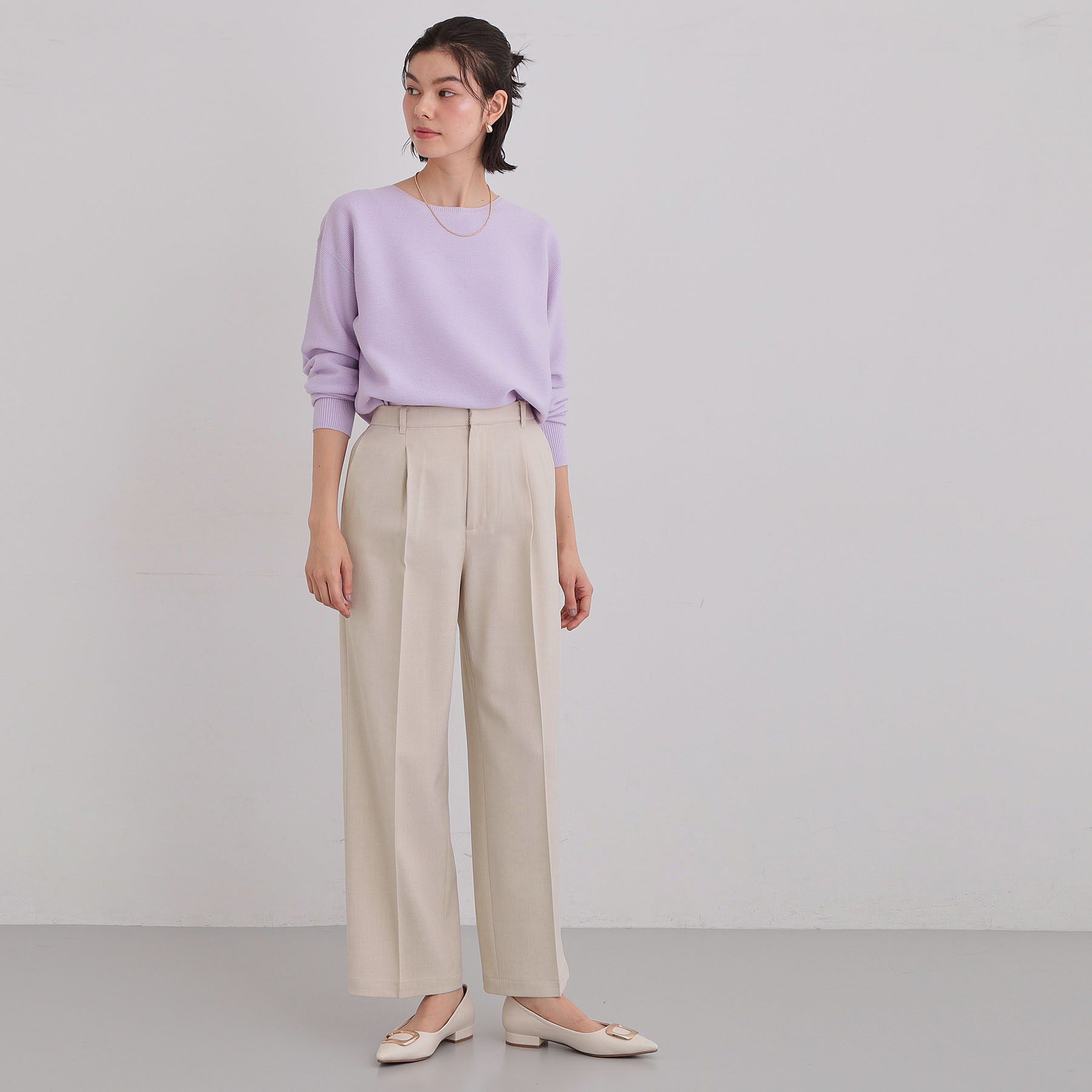 THE SHOP TK「【通勤にもデイリーにも】CAVIAN ベーシックワイドパンツ/セットアップ可」|その他|