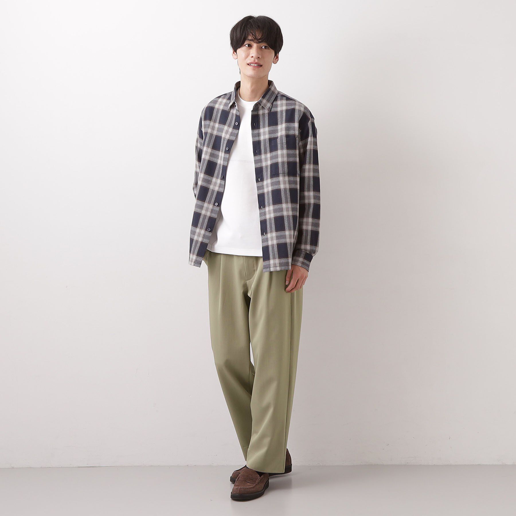 THE SHOP TK「FLEX LINE セミワイドイージーパンツ　ストレッチ/防シワ/マシンウォッシャブル/セットアップ」|その他|