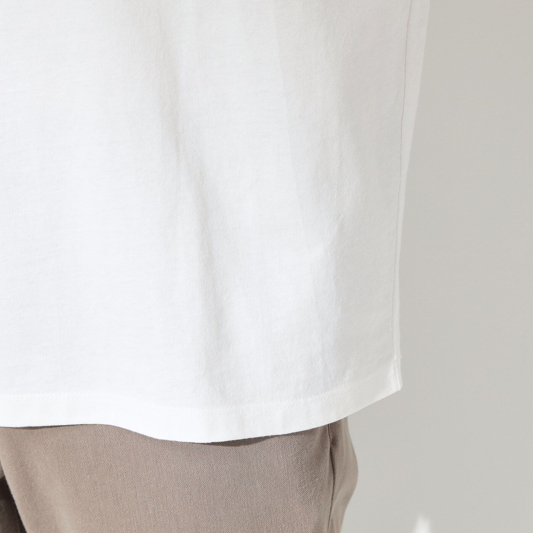 THE SHOP TK「【なめらかでソフトな肌触り】ロゴ コットン半袖Tシャツ 洗濯機OK」|Tシャツ・カットソー|