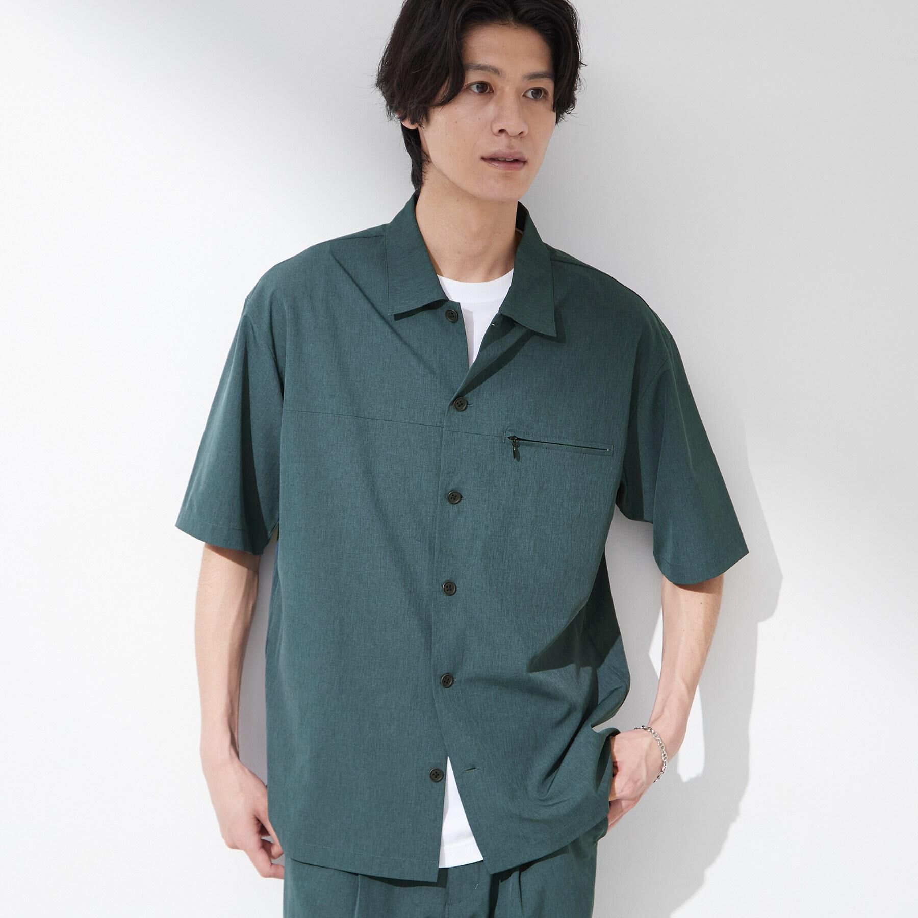 THE SHOP TK「【吸水速乾／防シワ／マシンウォッシャブル】ハイドロクール 半袖シャツ」|シャツ・ブラウス|