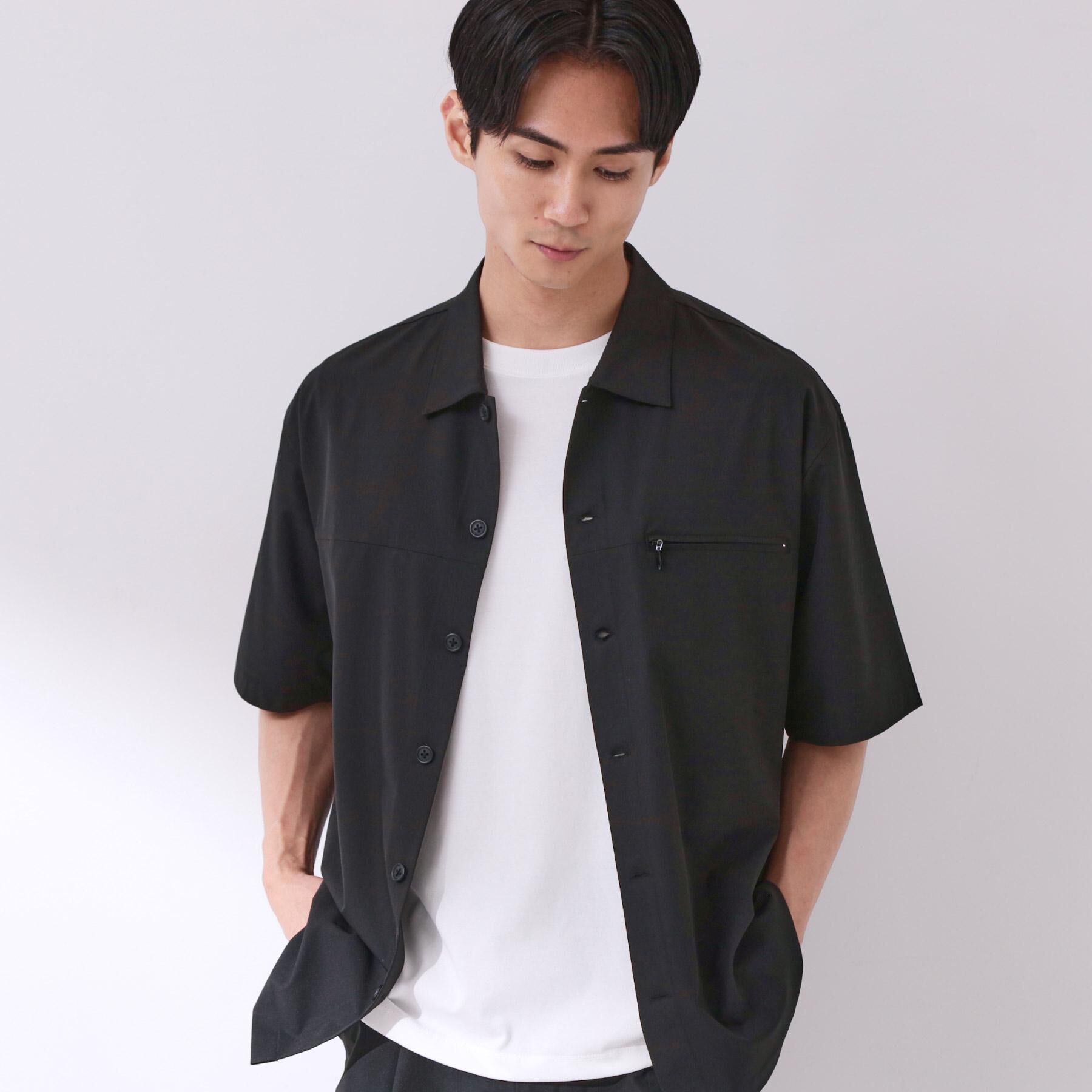 THE SHOP TK「【吸水速乾／防シワ／マシンウォッシャブル】ハイドロクール 半袖シャツ」|シャツ・ブラウス|