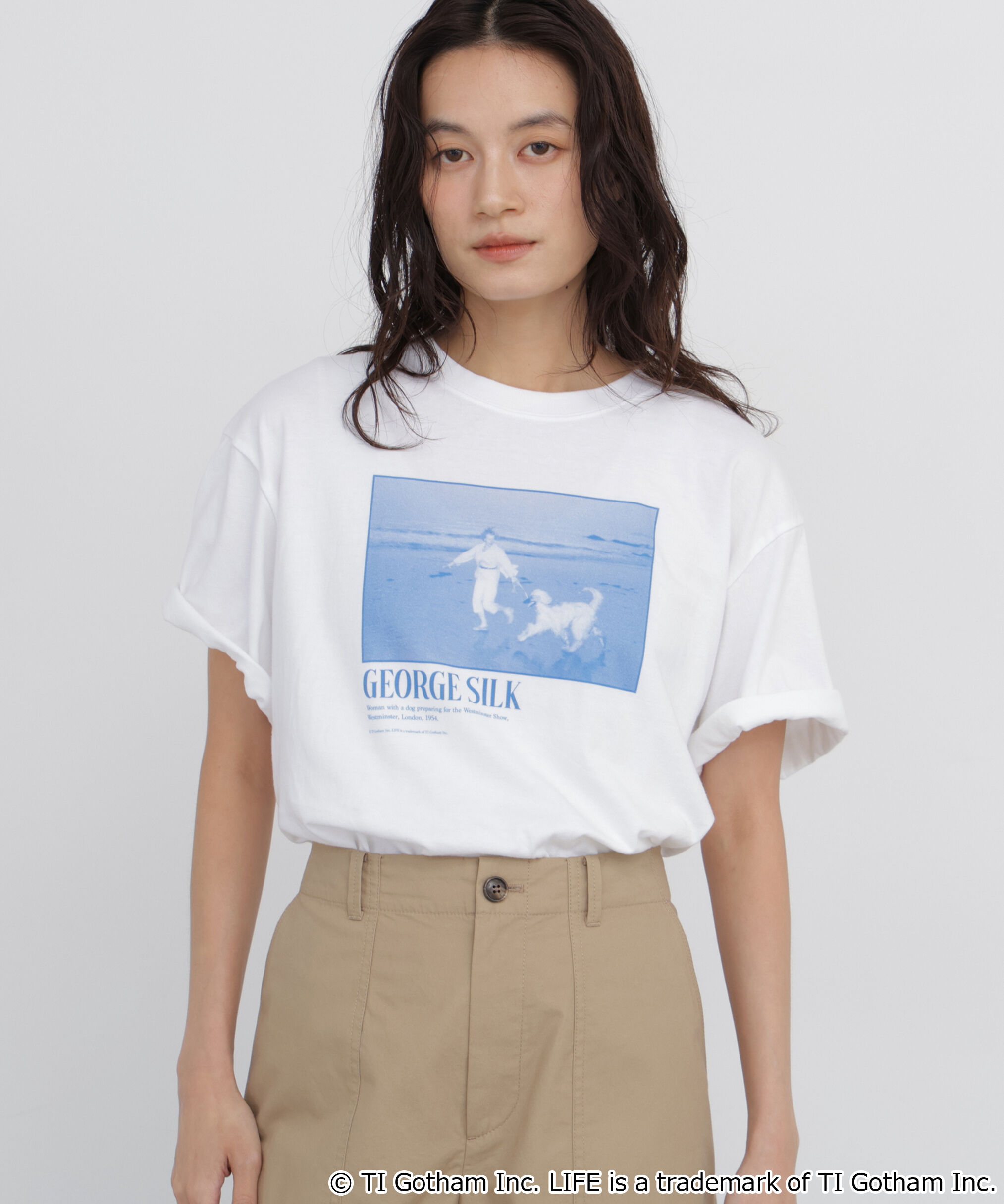  「《LIFE PICTURE COLLECTION別注》フォトＴシャツ DOG」|Tシャツ・カットソー|ホワイト