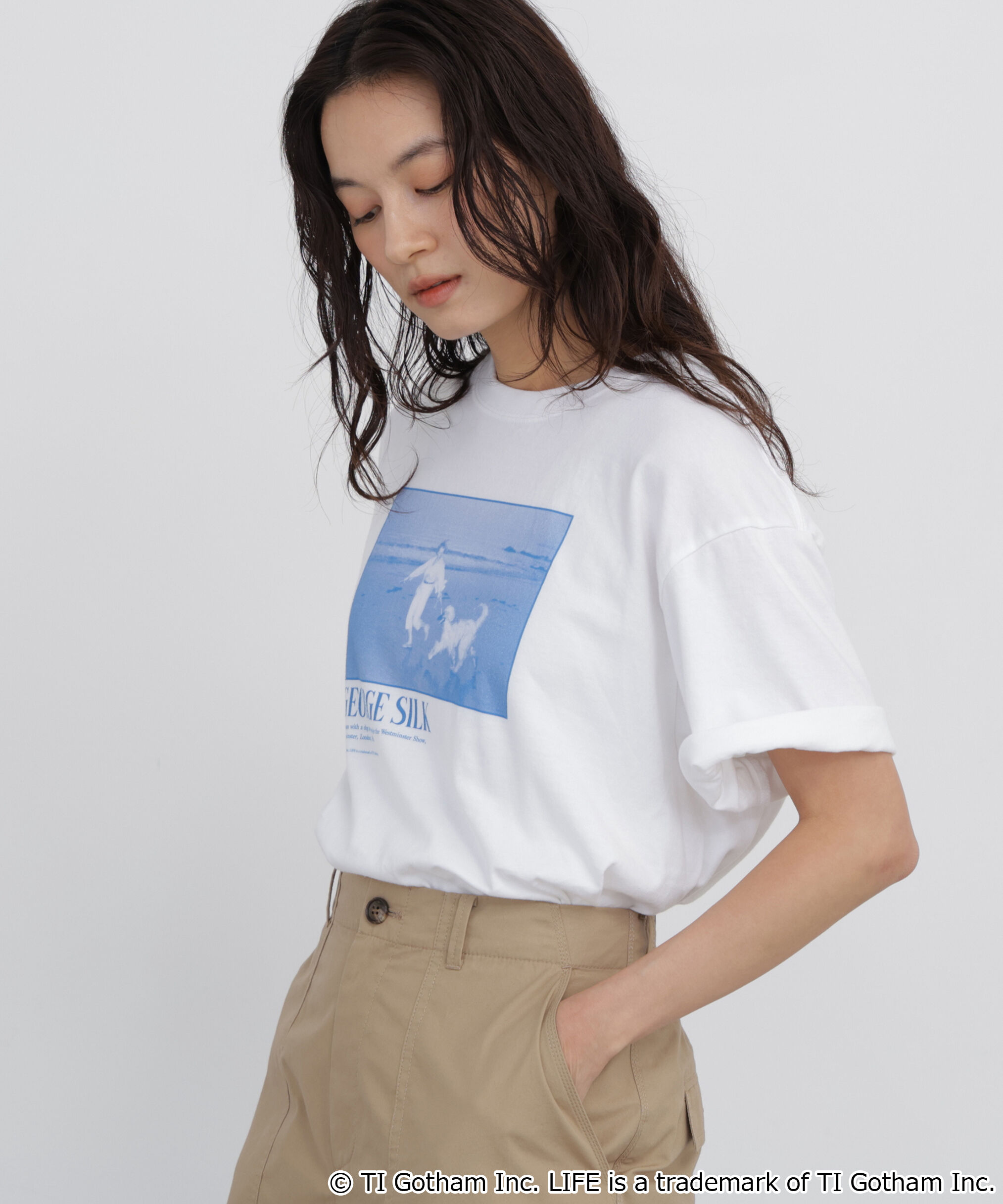  「《LIFE PICTURE COLLECTION別注》フォトＴシャツ DOG」|Tシャツ・カットソー|