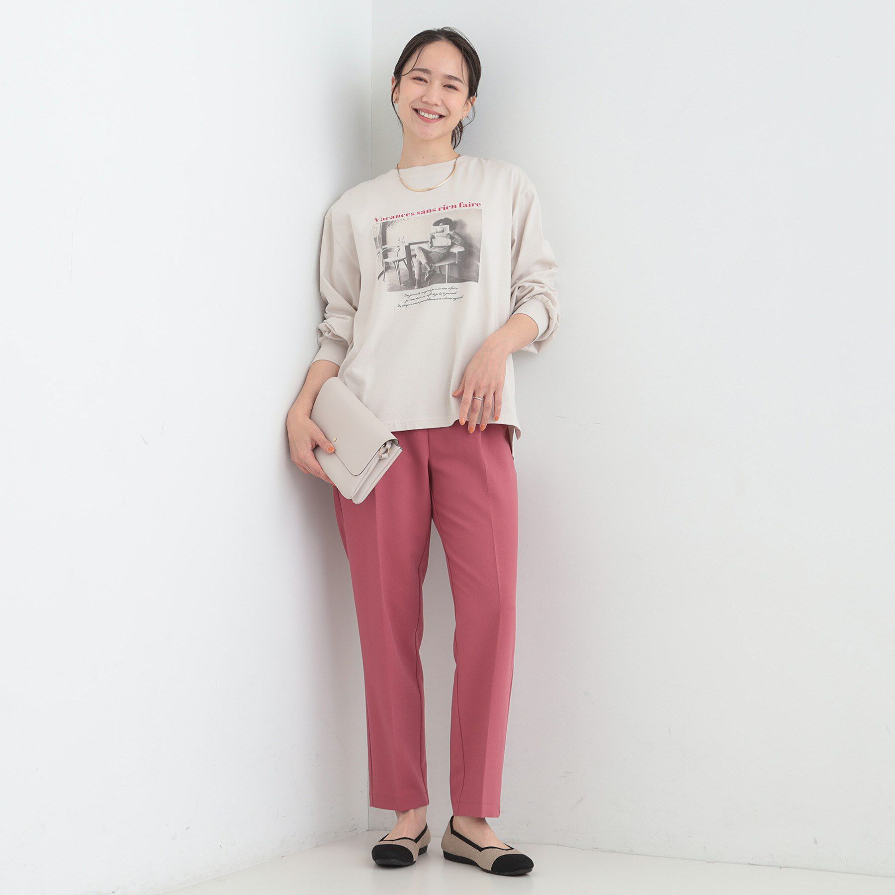 SHOO･LA･RUE「【綿100％/S-LL/プチプラ】選べる3柄 プリントアソートロンT」|Tシャツ・カットソー|