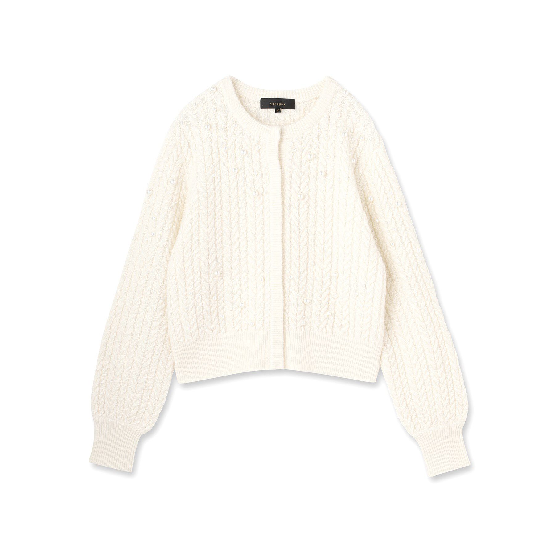 SunaUna「【COLLECTION LINE】パール調カーデ」|カーディガン|