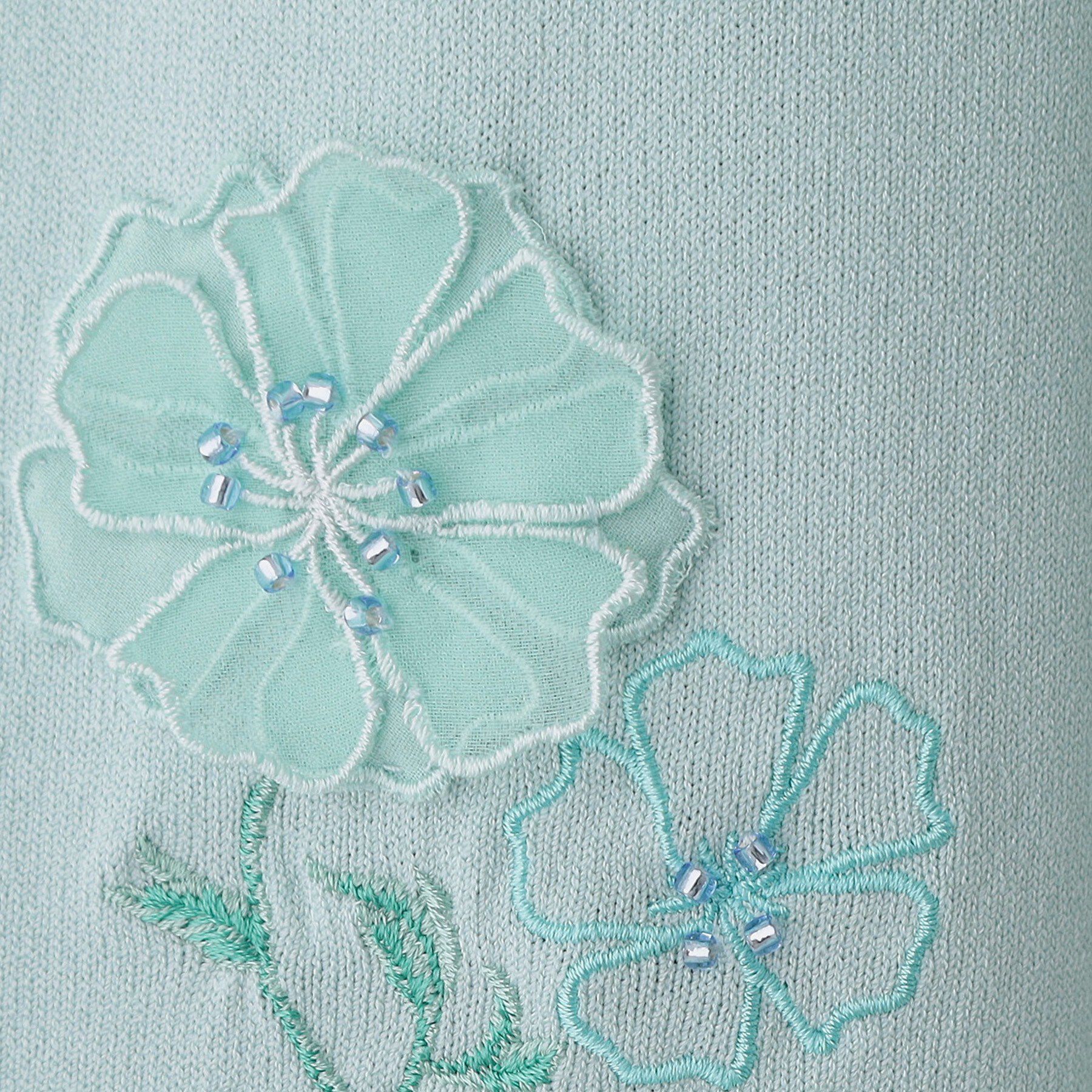 SunaUna「【フラワー刺繍】クラフトニット」|ニット・セーター|