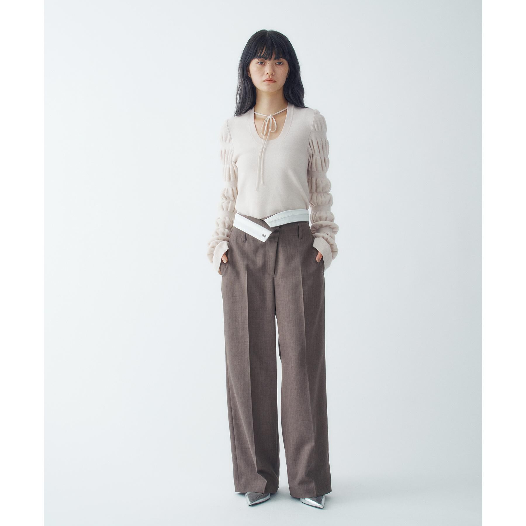 CODE A「gathered sleeves knit」|ニット・セーター|