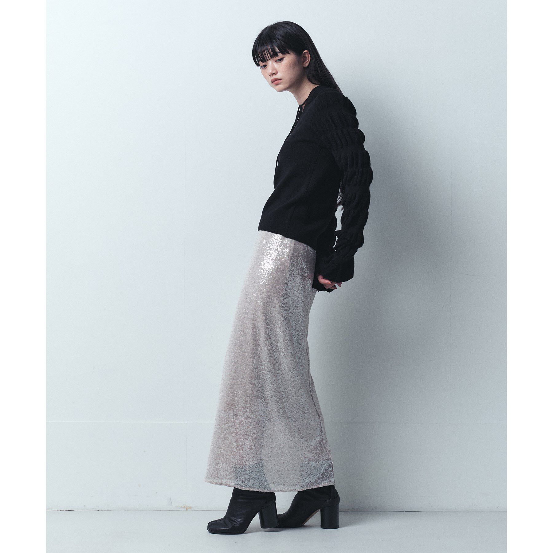 CODE A「gathered sleeves knit」|ニット・セーター|