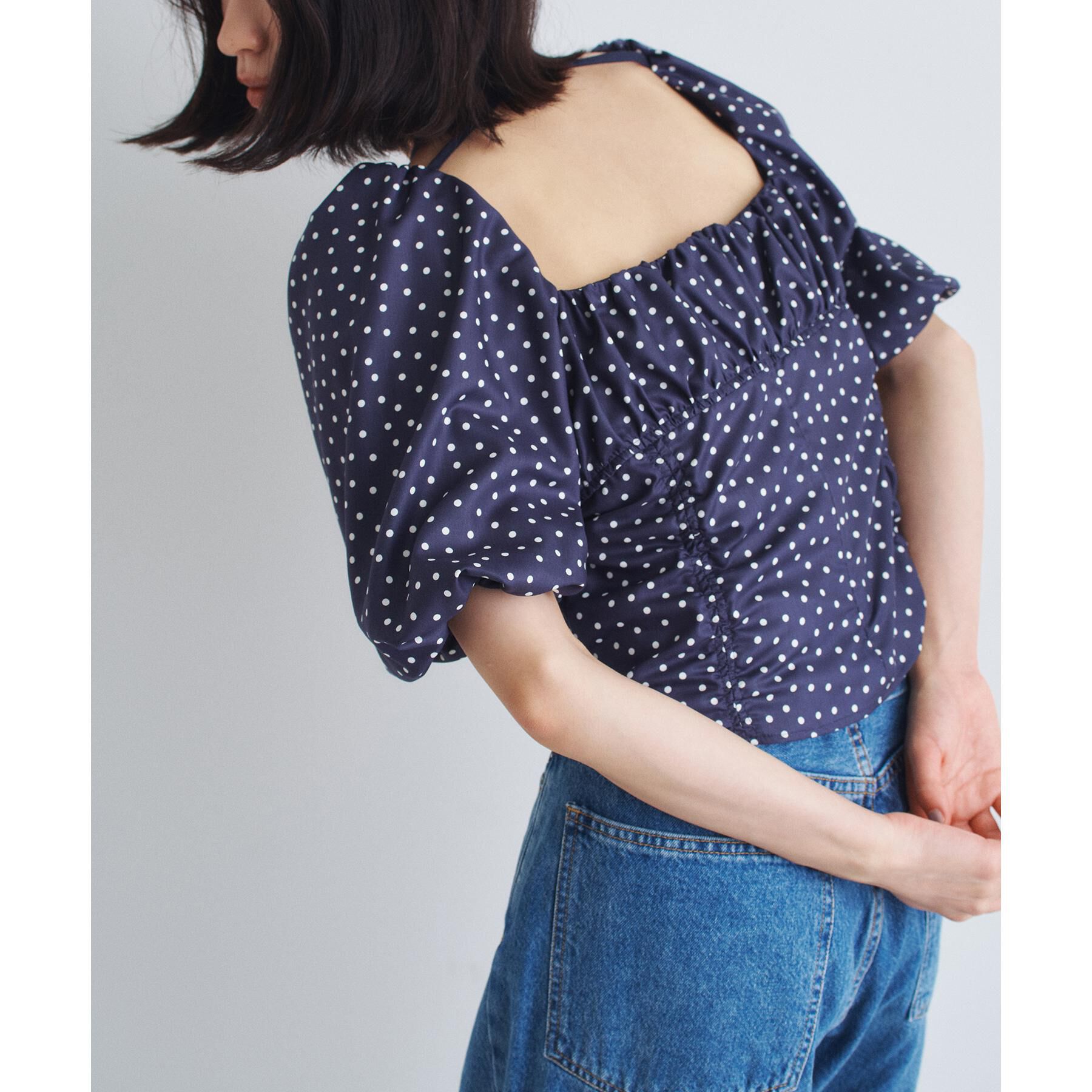 CODE A「polka dot blouse」|シャツ・ブラウス|
