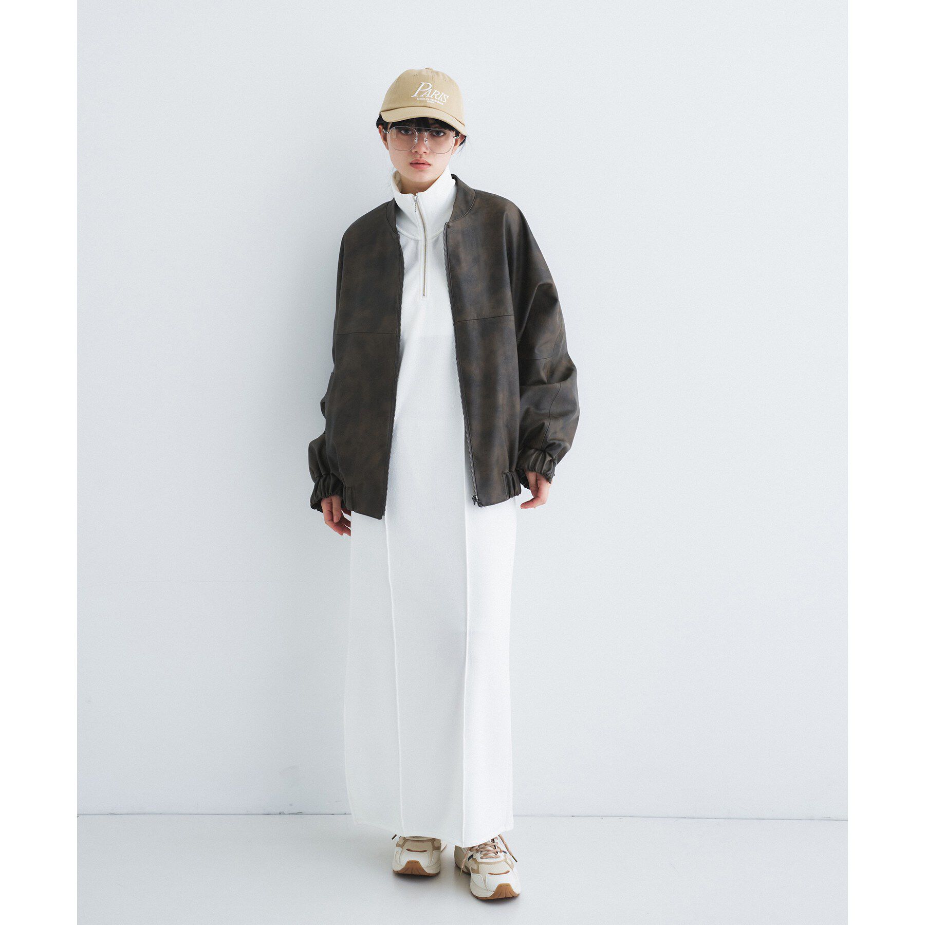 CODE A「high neck jersey dress」|ワンピース|