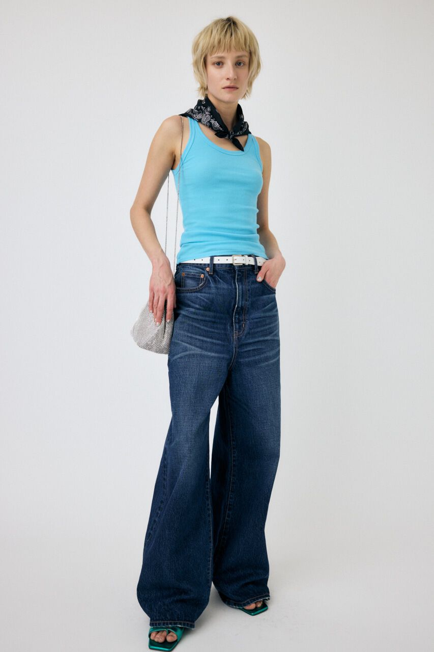 MOUSSY「BASIC RIB タンク」|タンクトップ|
