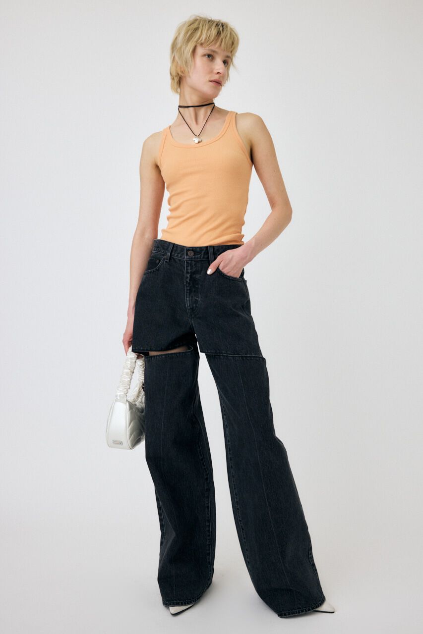MOUSSY「BASIC RIB タンク」|タンクトップ|