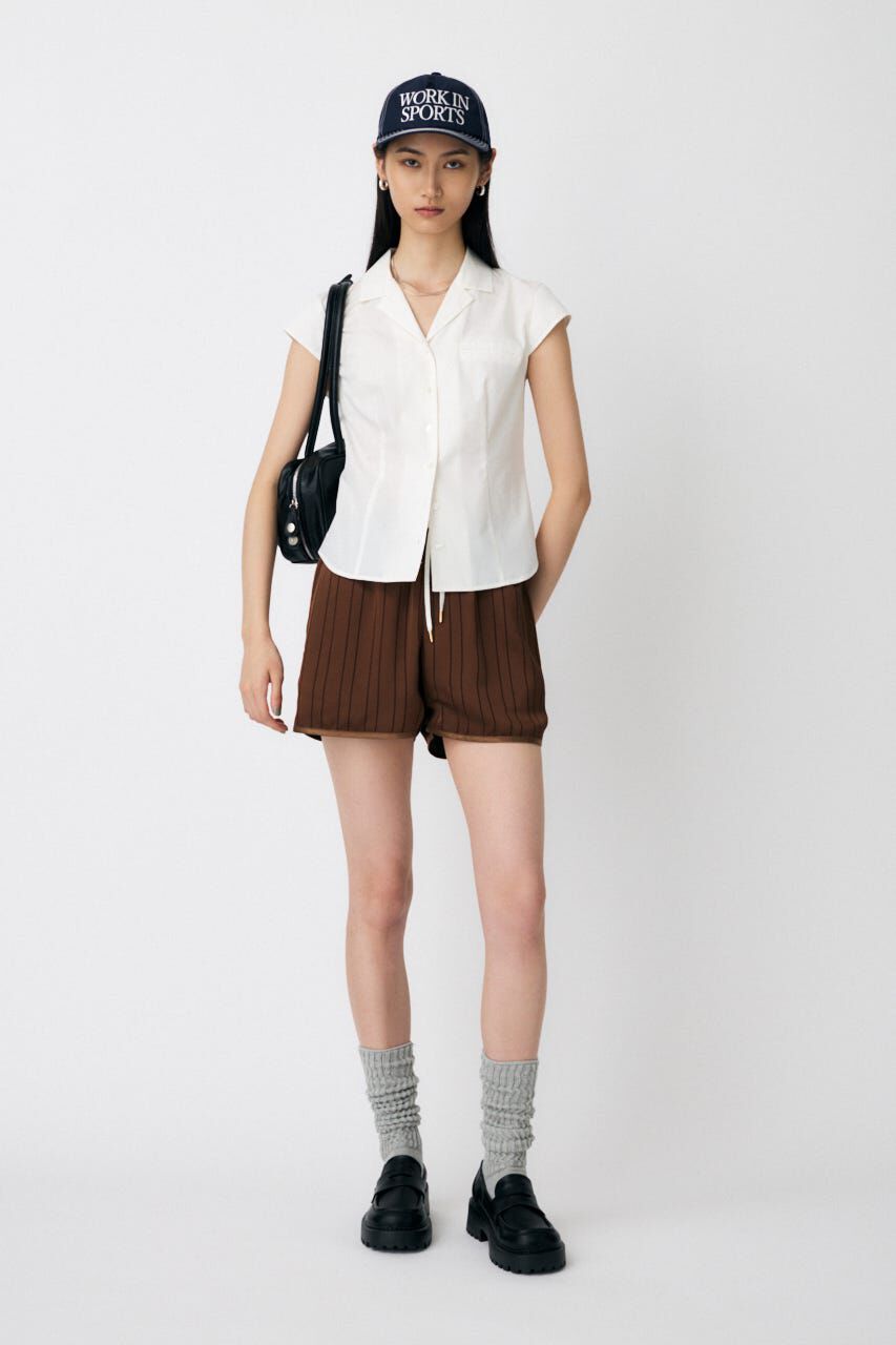 MOUSSY「MICRO SLEEVE SHIRT ブラウス」|シャツ・ブラウス|
