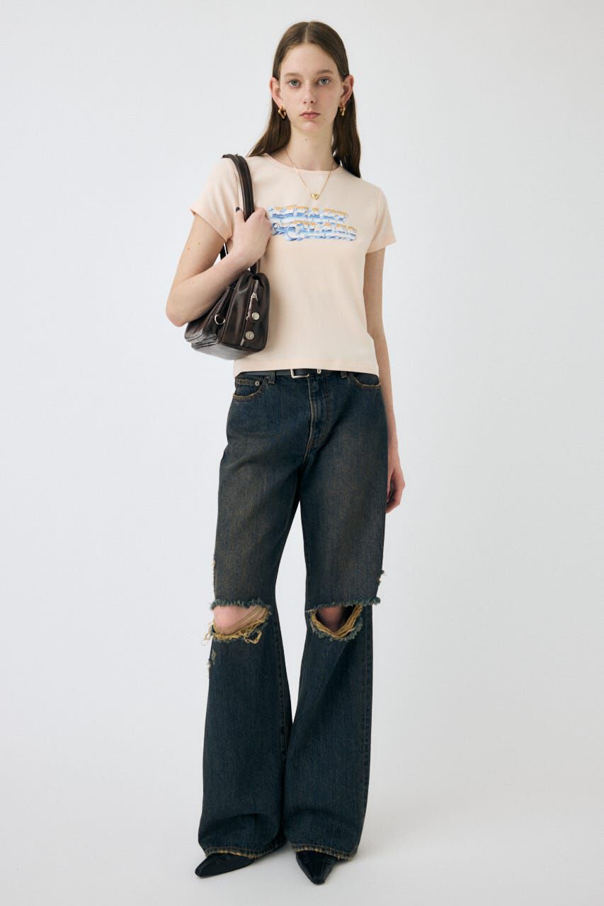 MOUSSY「CHROME LOGO TEE」|Tシャツ・カットソー|