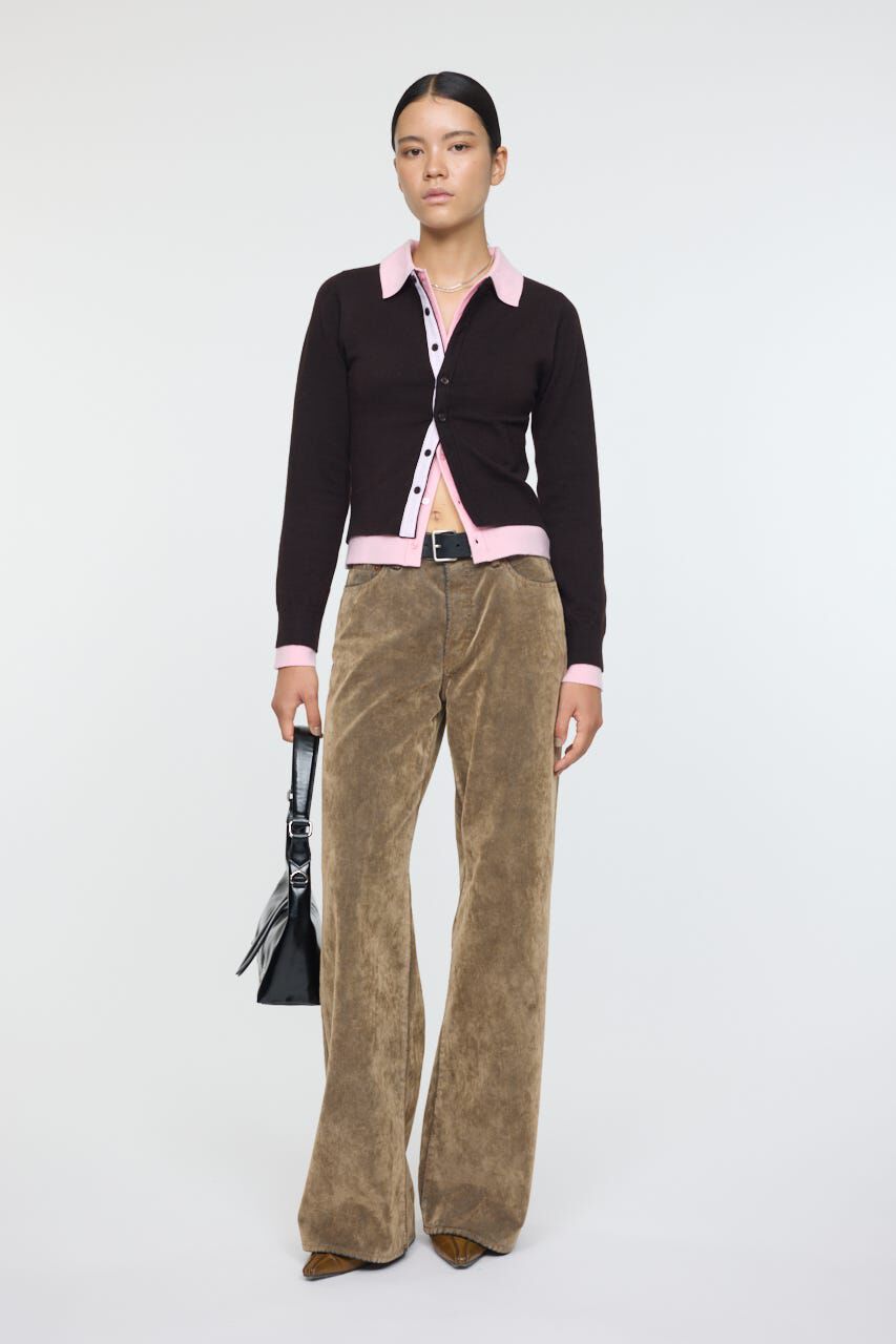 MOUSSY「MIDRISE CORDUROY バギー」|デニム|