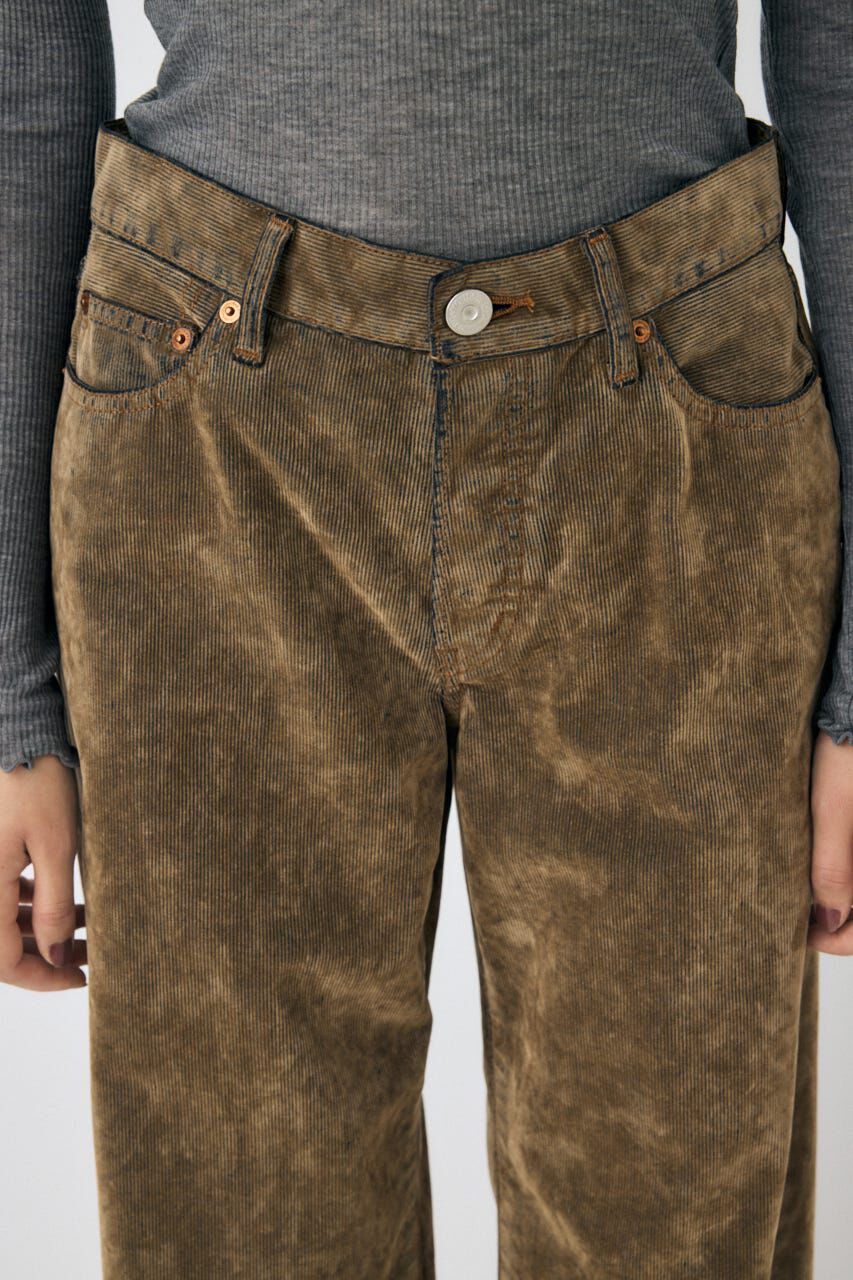 MOUSSY「MIDRISE CORDUROY バギー」|デニム|