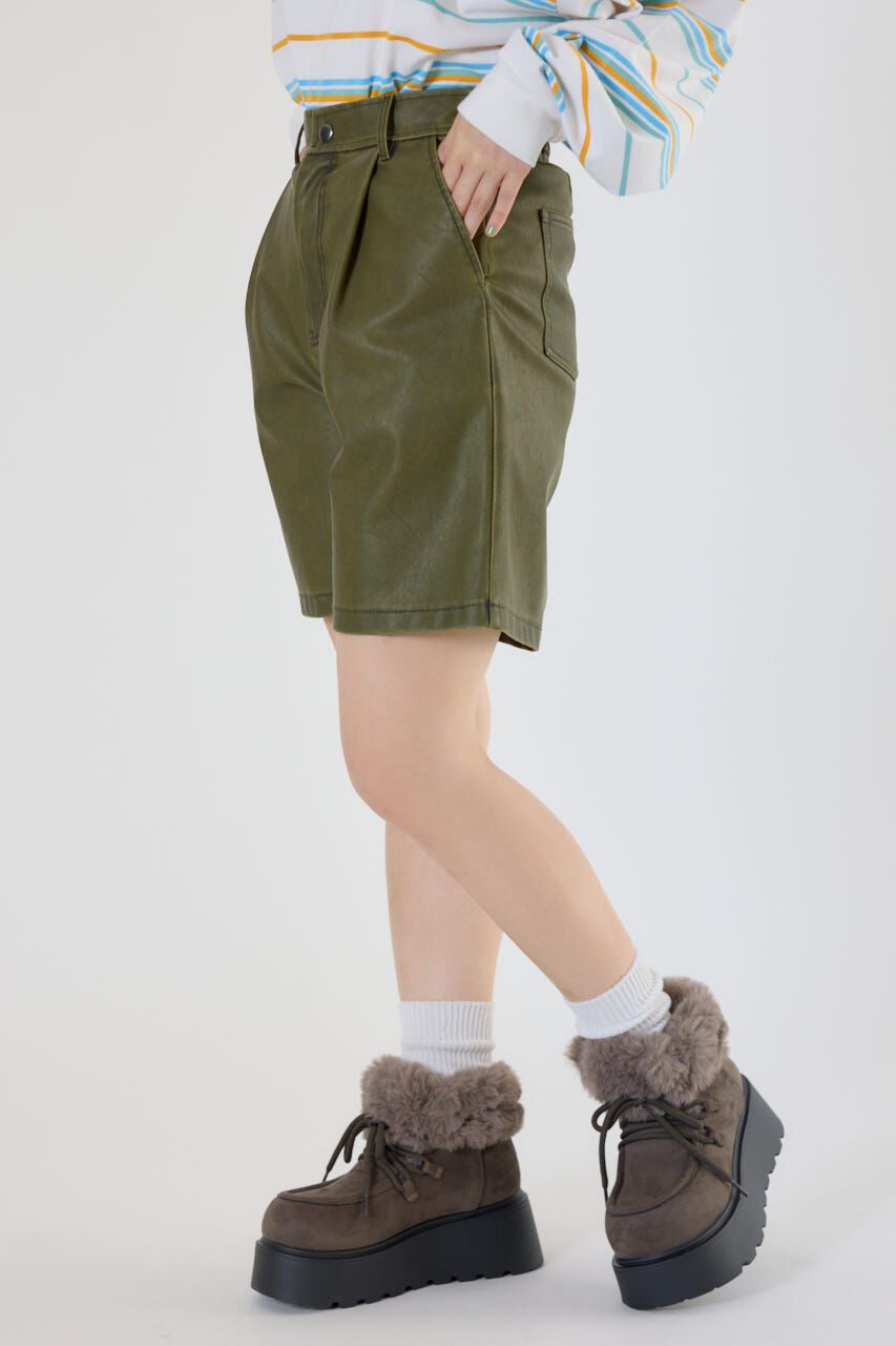 RODEO CROWNS「ヴィンテージフェイクレザーハーフパンツ」|その他|
