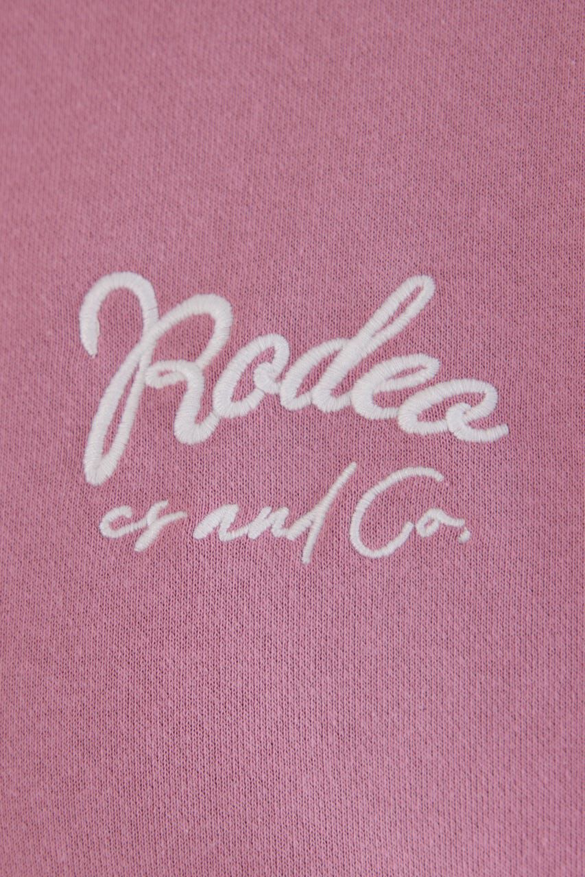 RODEO CROWNS「ロゴデニムパッチスウェットトップス」|パーカー|