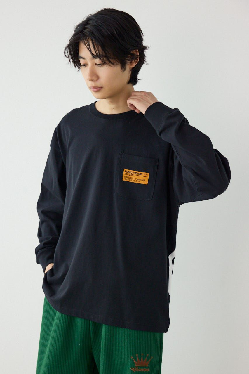 RODEO CROWNS「ペイントロゴ長袖Tシャツ」|Tシャツ・カットソー|