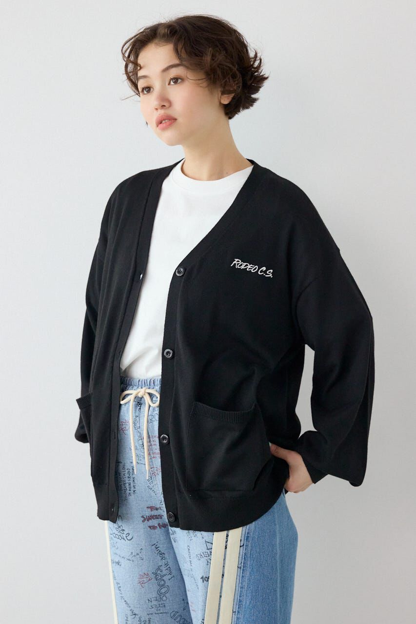 RODEO CROWNS「ネオンカラーロゴニットカーディガン」|カーディガン|